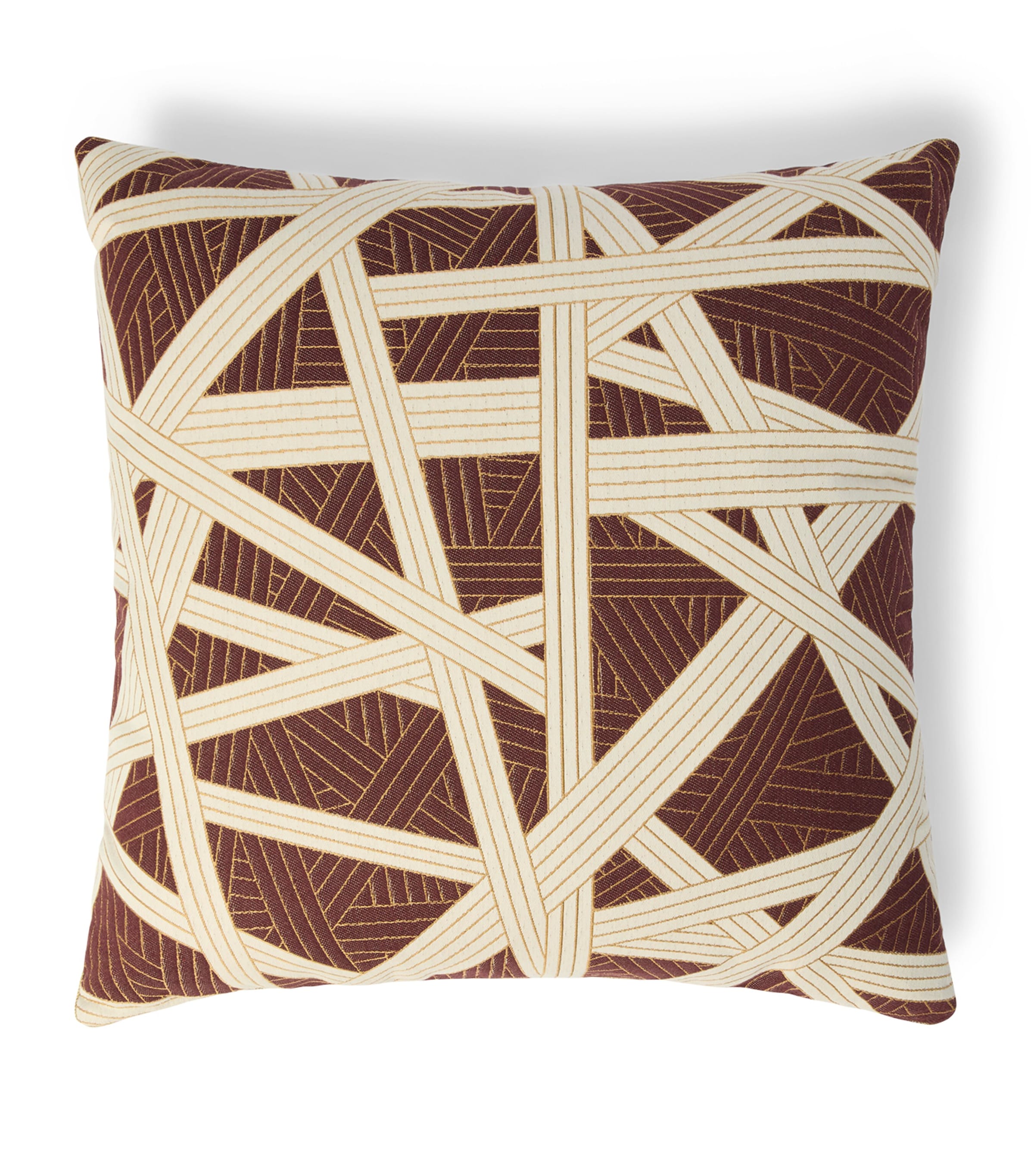 Missoni Home Nastri Cushion (60cm x 60cm) Bordeaux/white Image 1
