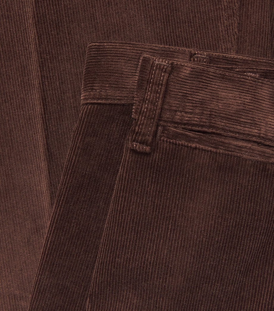 Polo Ralph Lauren Womens Corduroy Beaton Flare Trousers Brown Image 6