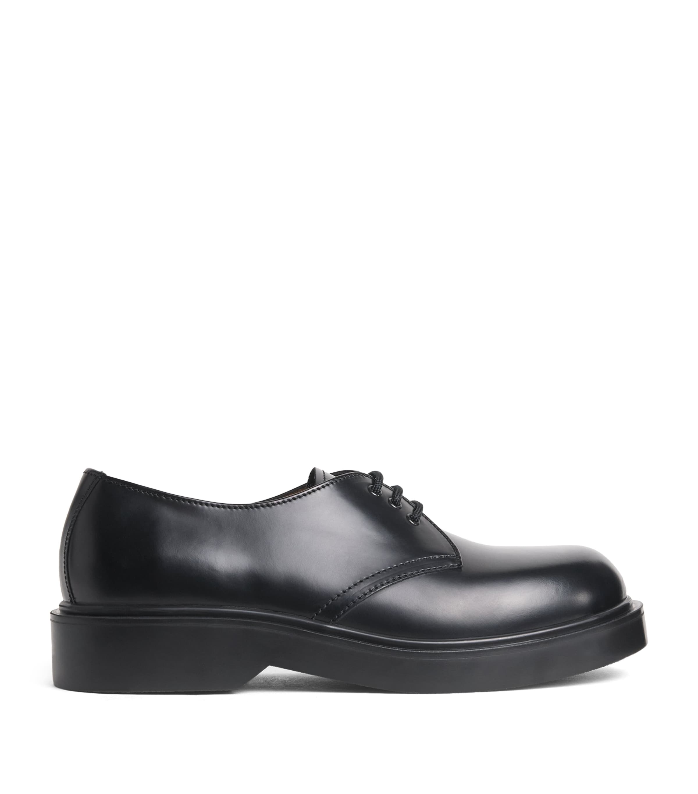 Sandro Paris Leather Derby Shoes Black Image 1