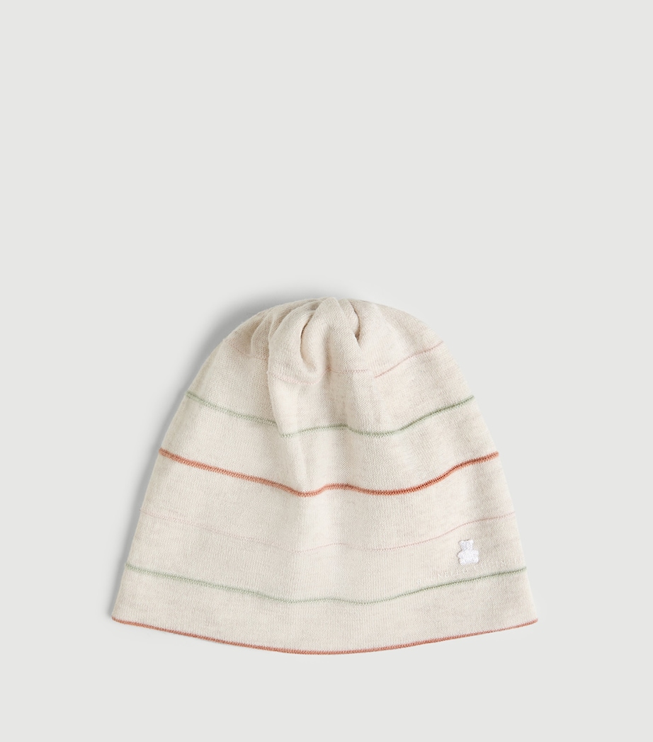 Brunello Cucinelli Kids Cotton Stripe Baby Bernie Beanie Image 2