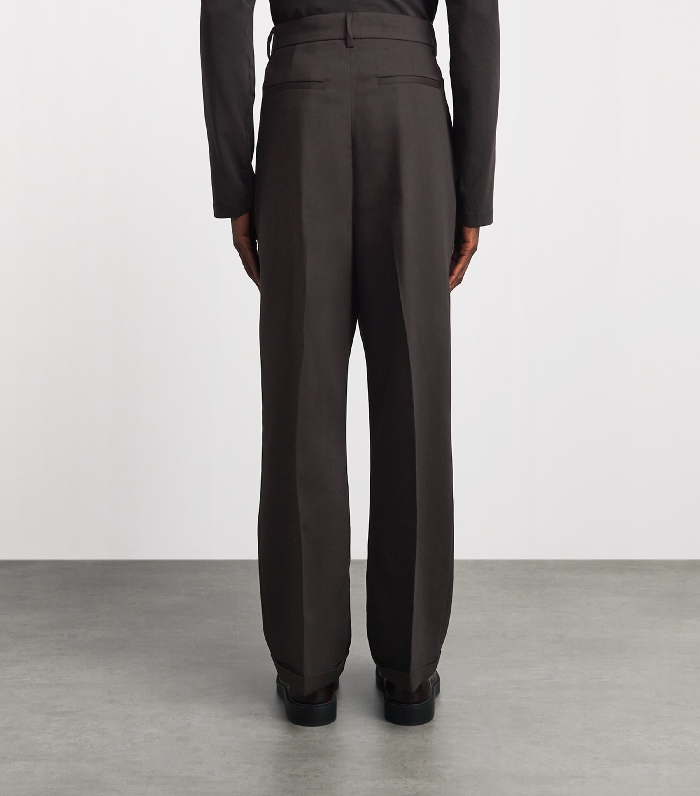 Barena Mens Virgin Wool Pleated Trousers Bruno Image 5