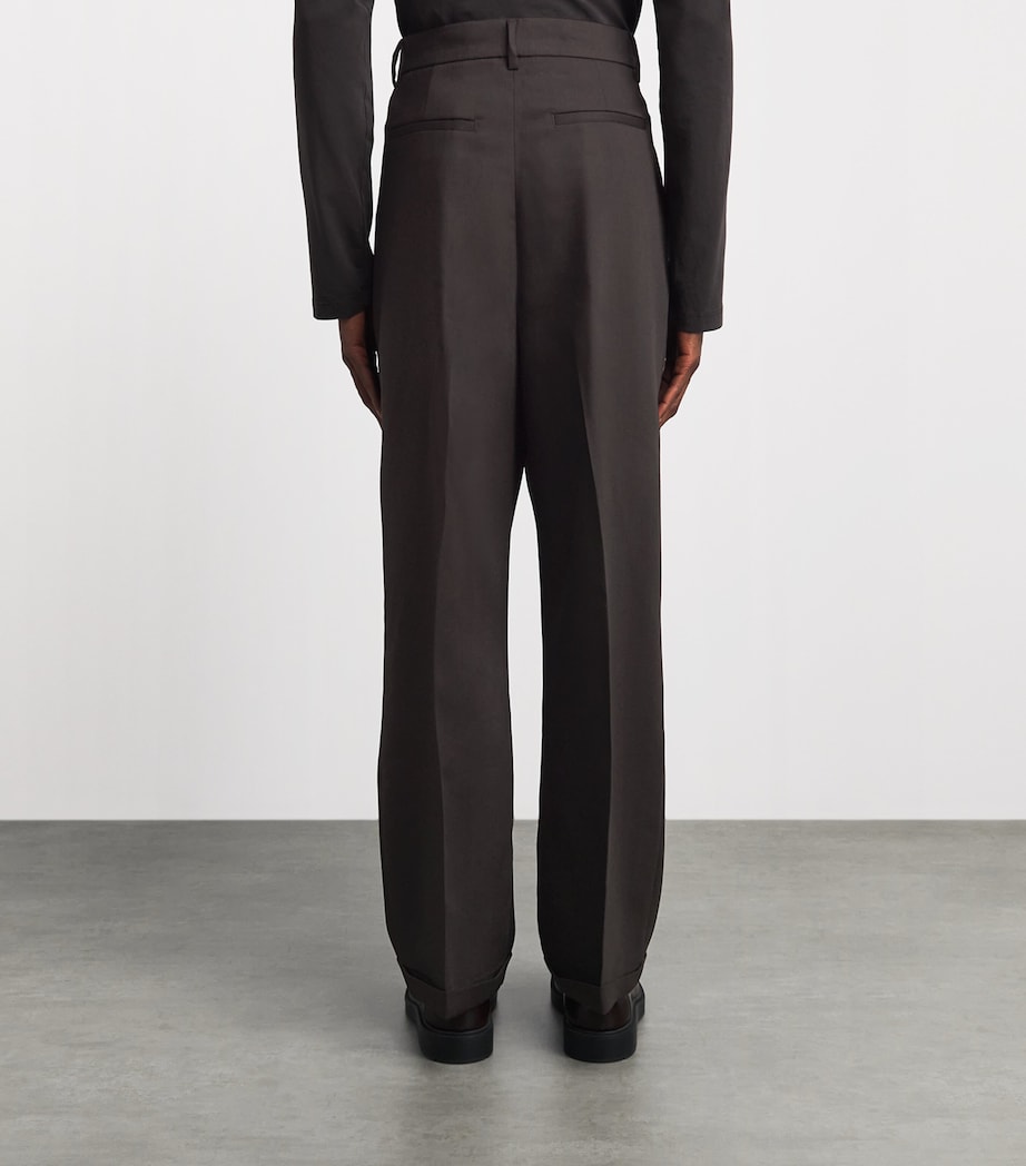 Barena Mens Virgin Wool Pleated Trousers Bruno Image 5