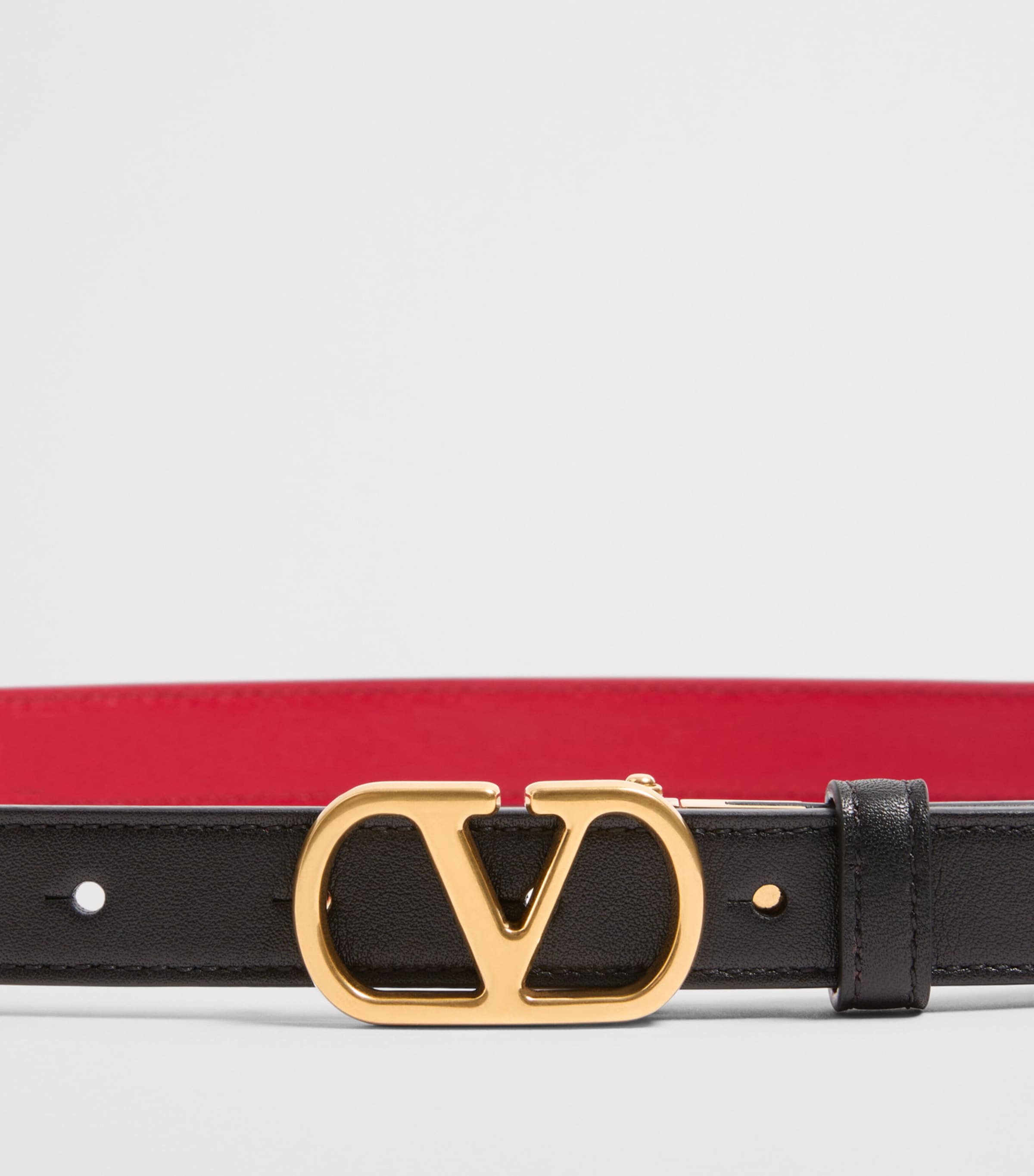Leather Reversible VLogo Signature Belt 0SM Image 5