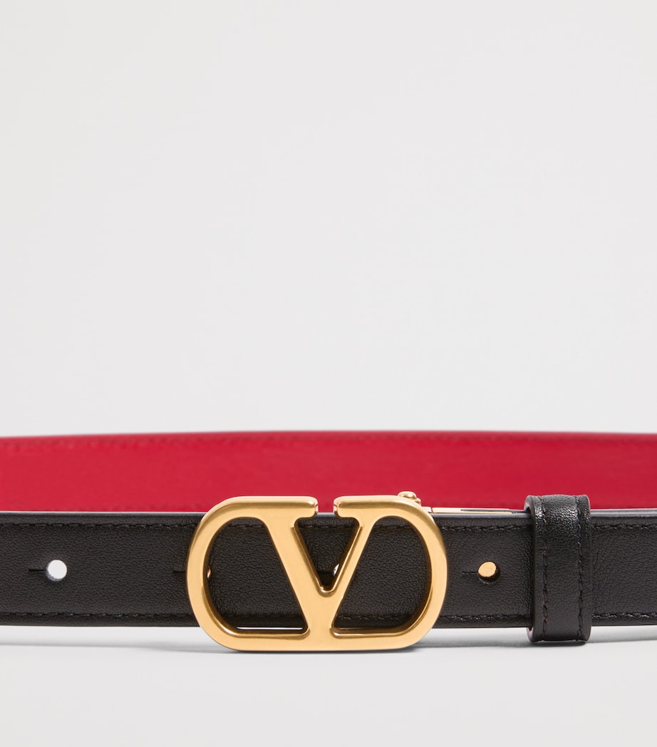 Leather Reversible VLogo Signature Belt 0SM Image 5