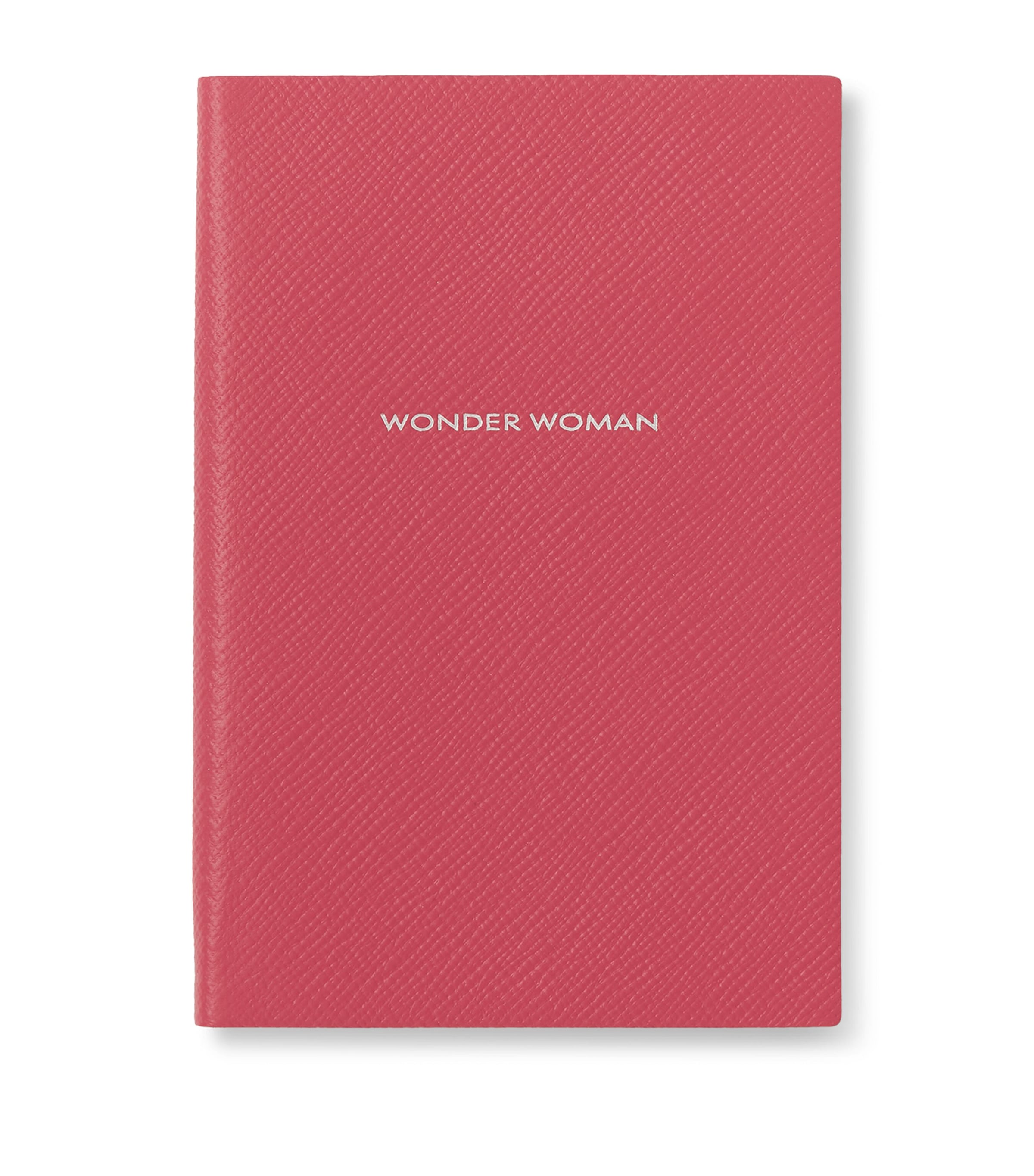 Smythson Panama Leather Chelsea Wonder Woman Notebook In Red