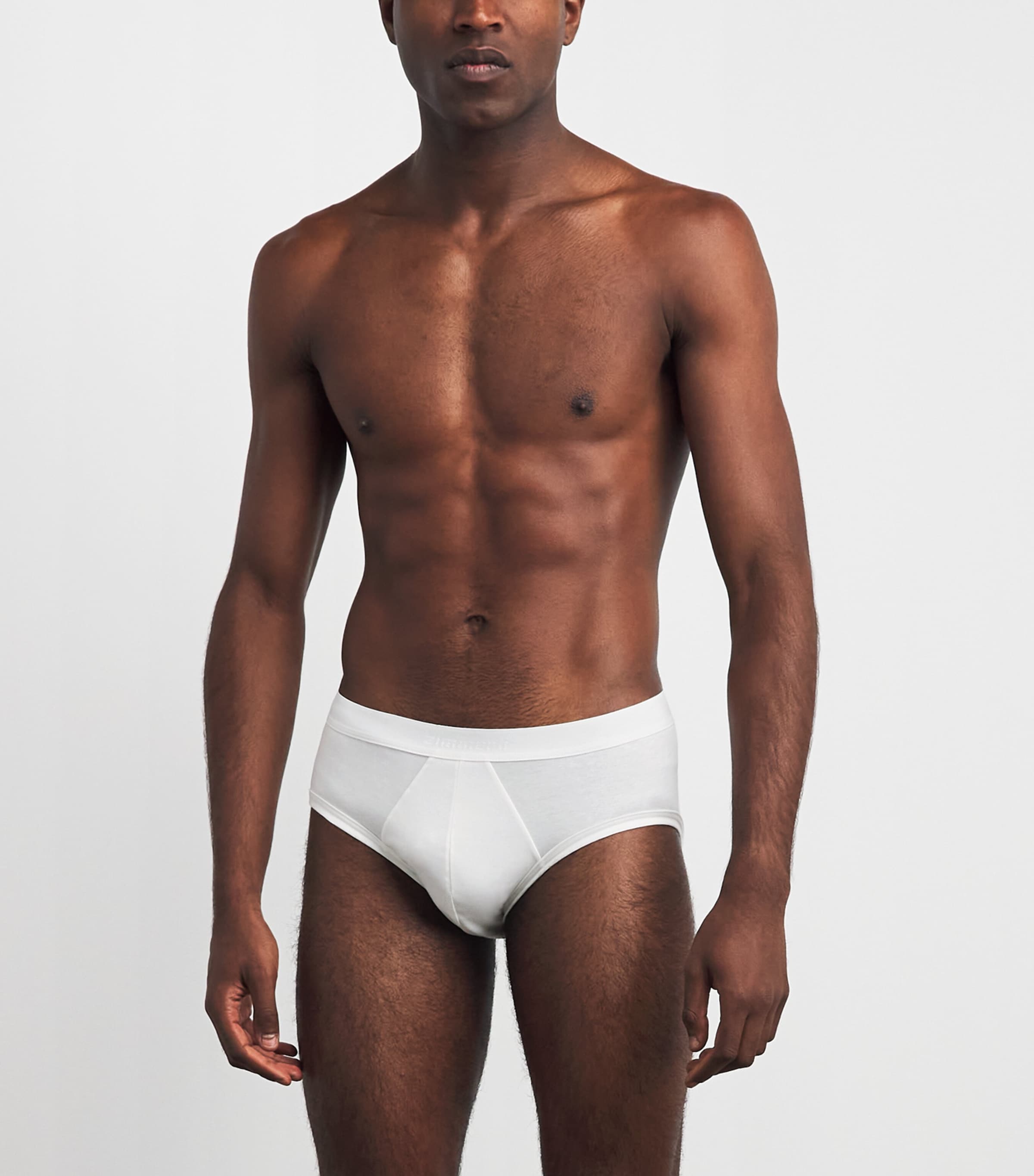 Zimmerli Mens Sea Island Cotton Briefs White Image 2
