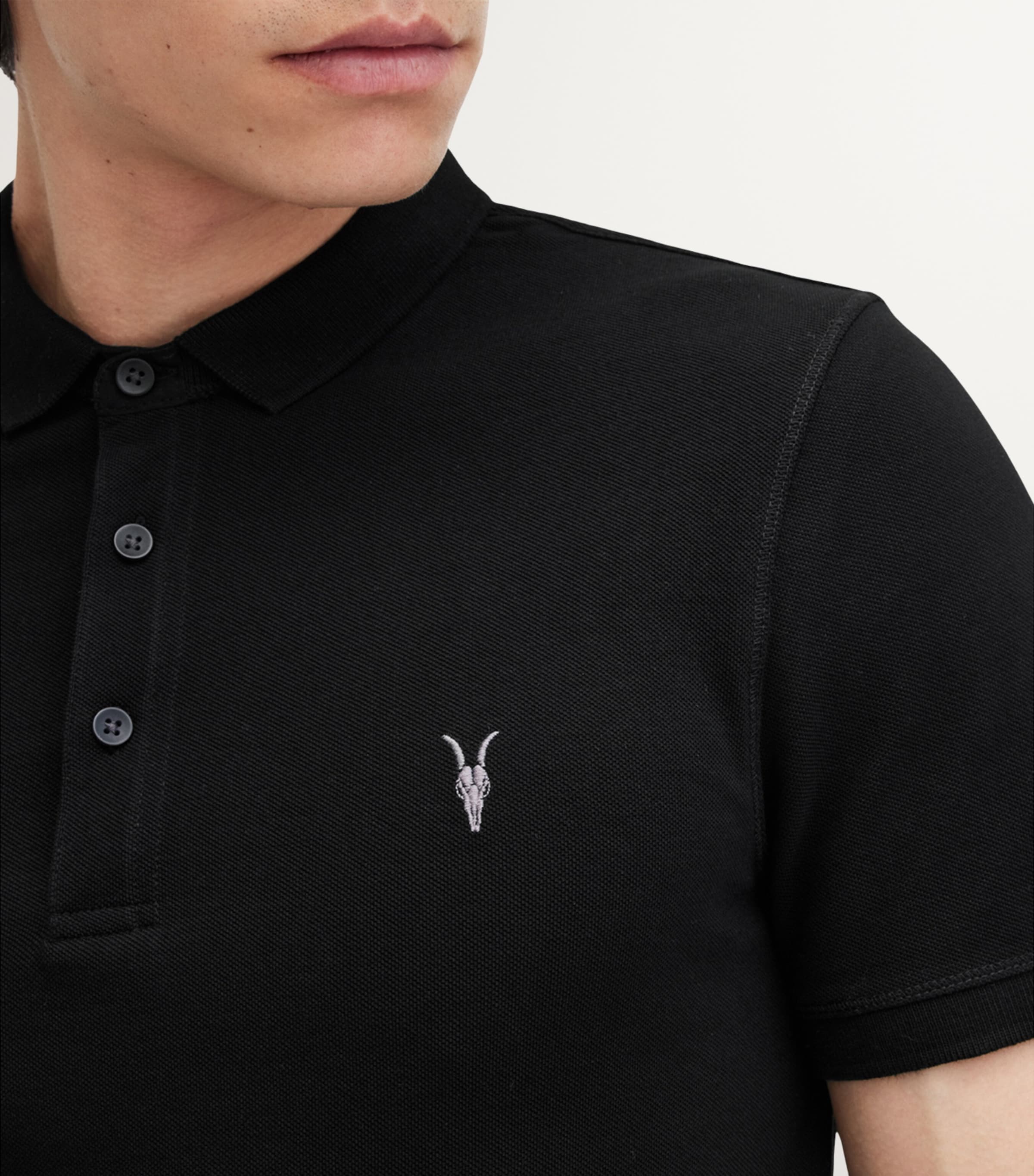 Organic Cotton Reform Polo Shirt BLACK Image 5