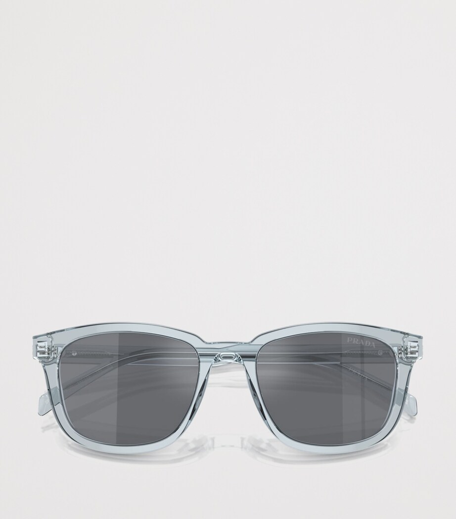 Prada Acetate Pillow Sunglasses Clear Image 5