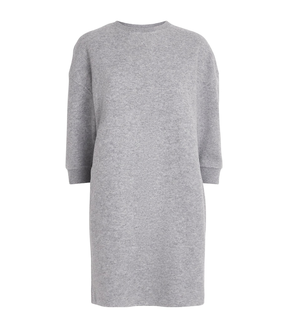 Virgin Wool-Blend Mini Dress MEDIUM GREY Image 1
