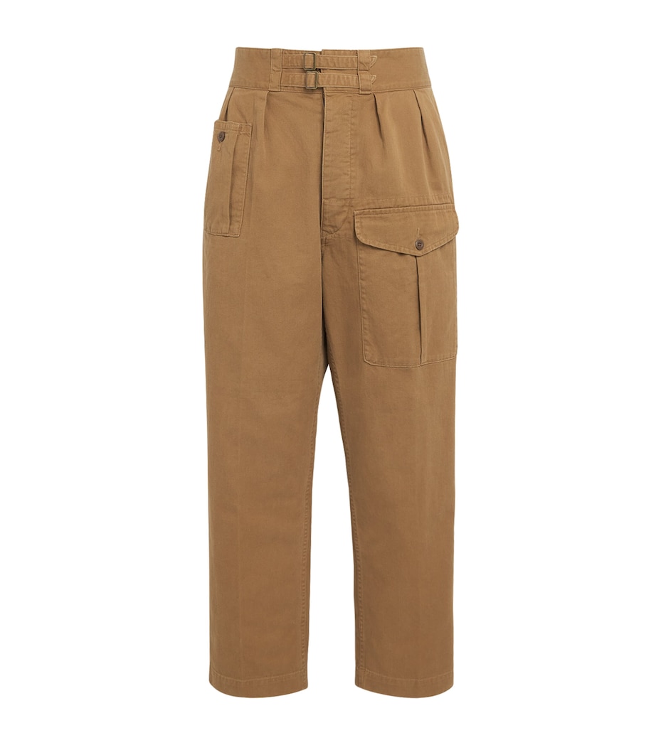 Polo Ralph Lauren Mens Cotton Cargo Trousers Sandsurf Image 1