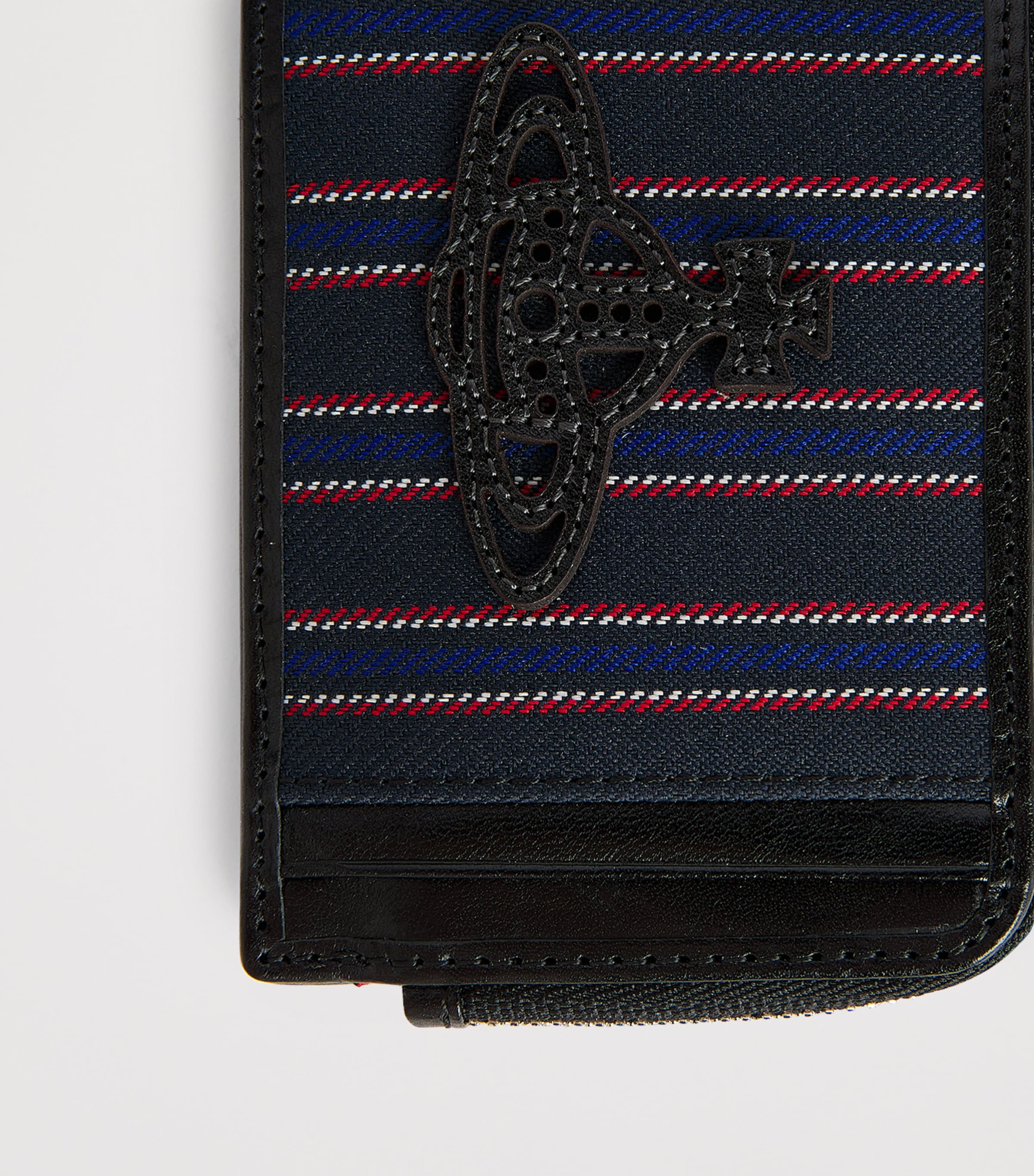 Vivienne Westwood Stripe Zip Card Holder Blue Image 4
