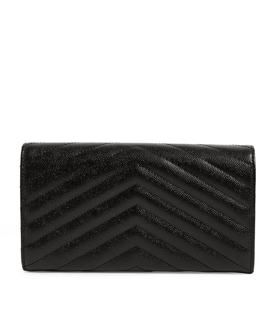 Monogram Saint Laurent Matelassé Large Flap Wallet 1000 Image 2