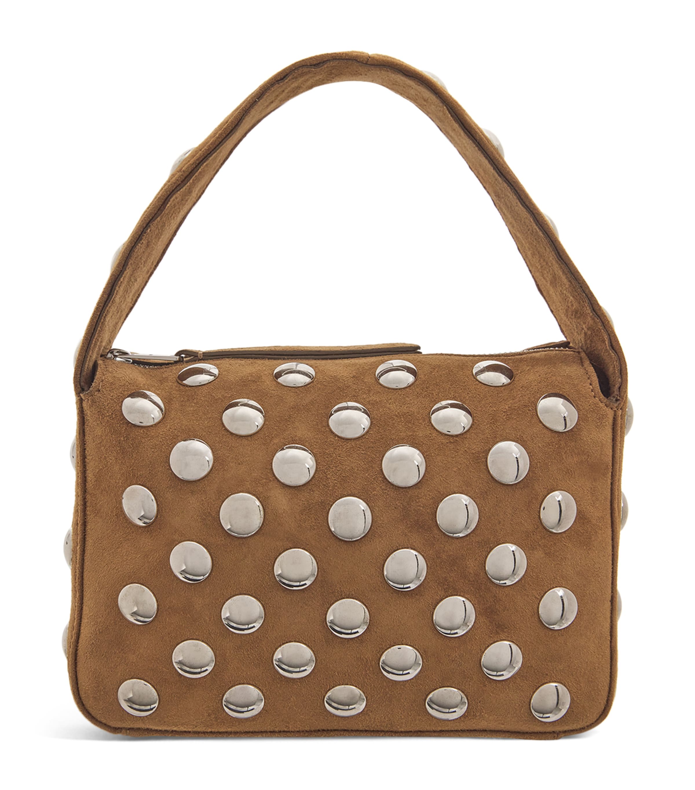 Mini Suede Elena Top-Handle Bag 737 MUD Image 1