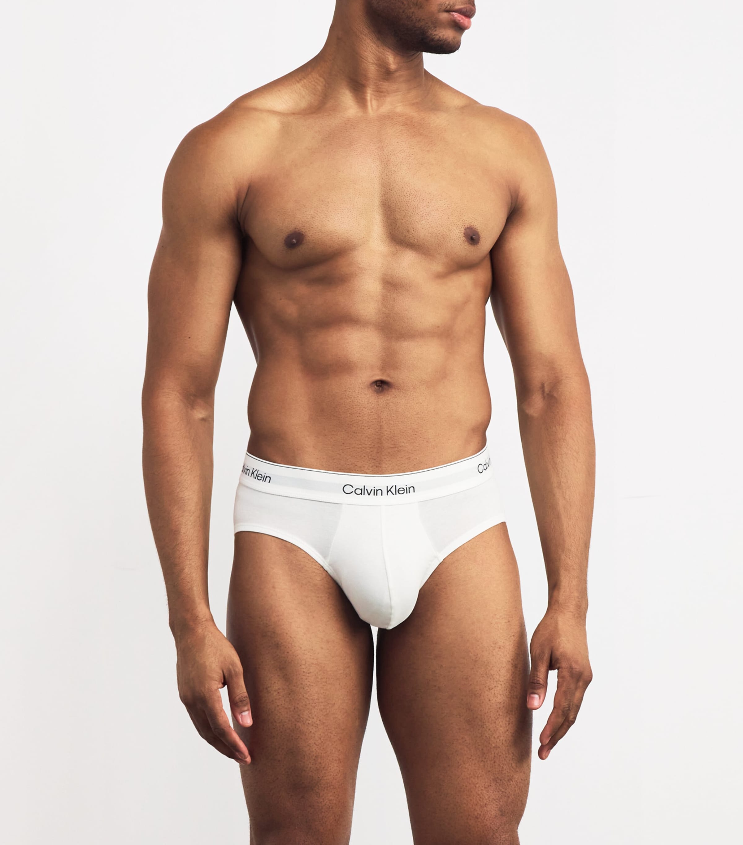 Cotton Stretch Icon Hip Briefs (Pack of 3) 100-WHITE Image 2
