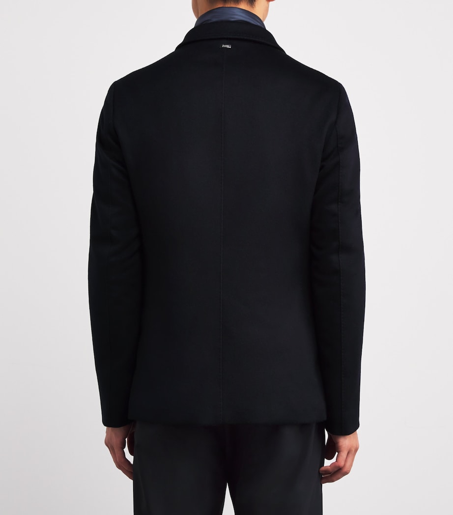 Cashmere Insert-Detail Blazer 9290 DARK NAVY Image 4