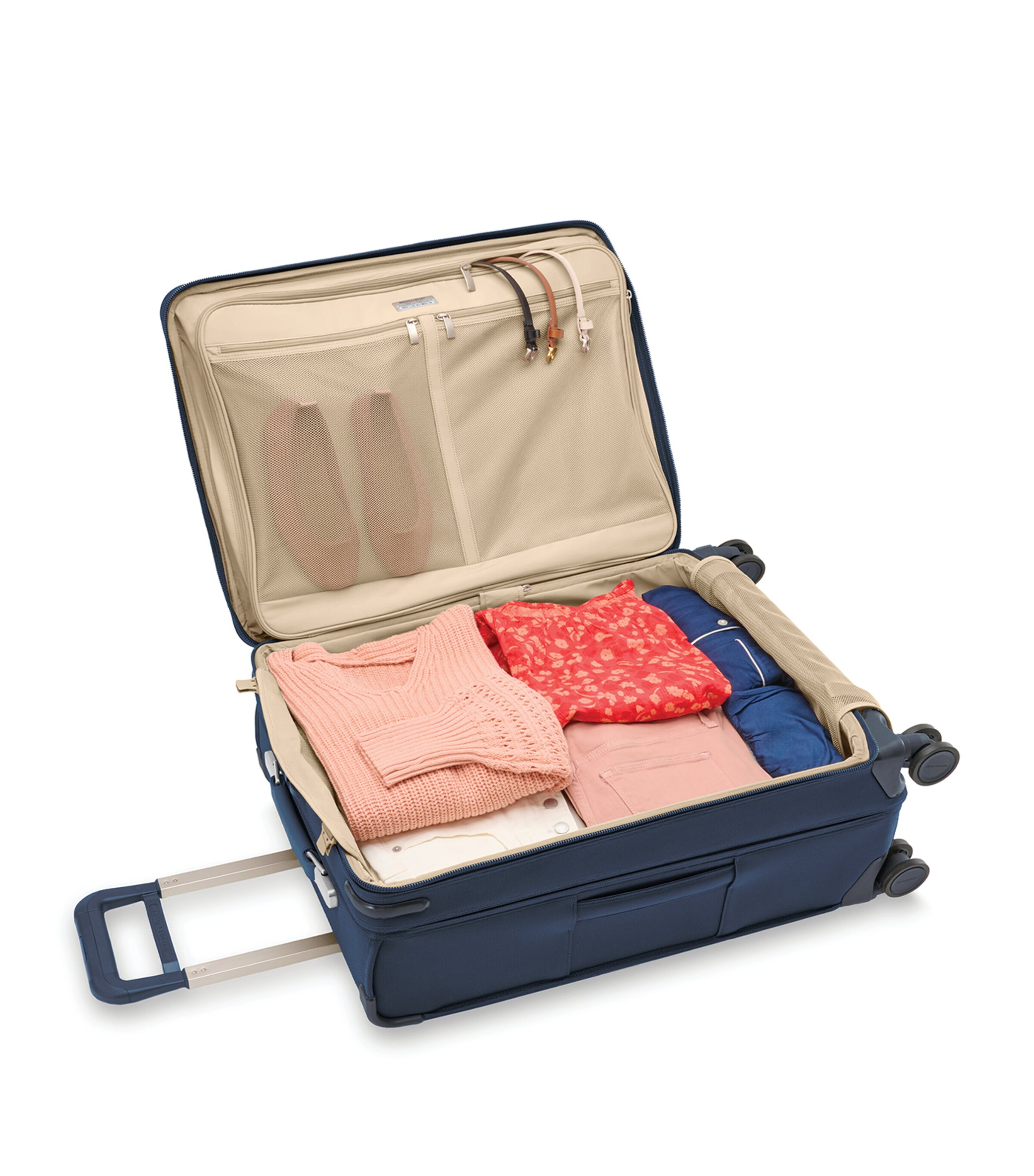 Baseline Medium Expandable Spinner Suitcase (66cm) NAVY Image 4