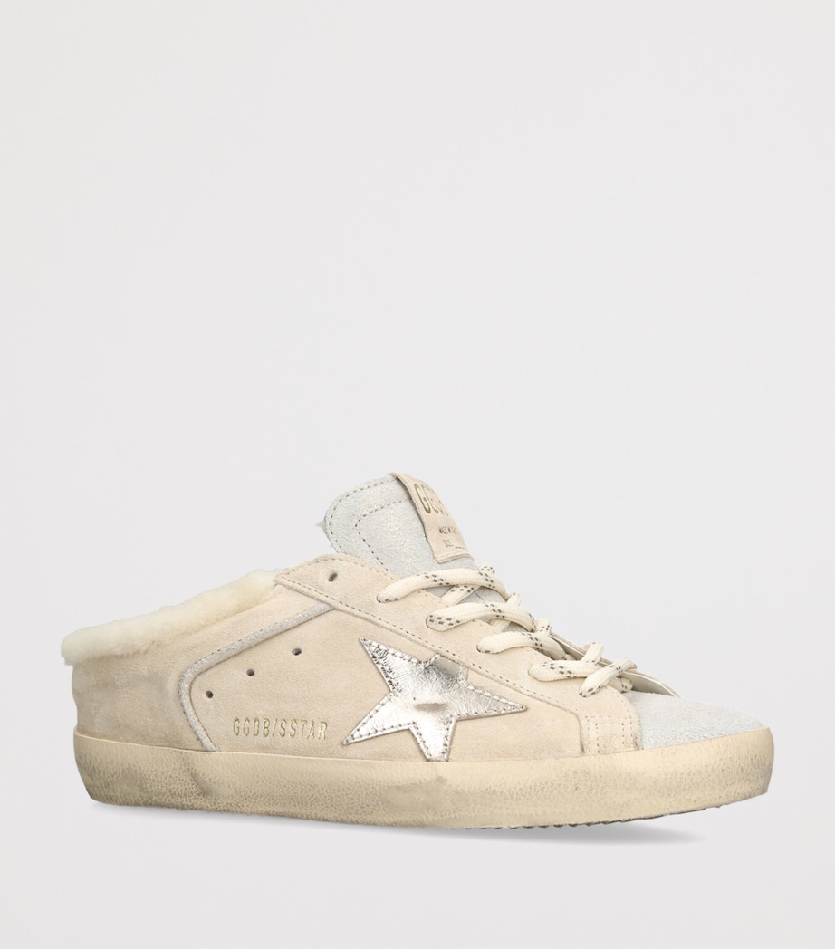 Golden Goose Suede Super Star Sabot Sneakers Beige Oth Image 3