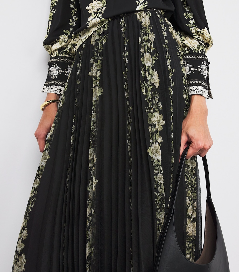 Floral Pleated Katz Maxi Skirt G078 FREE FALLING Image 6