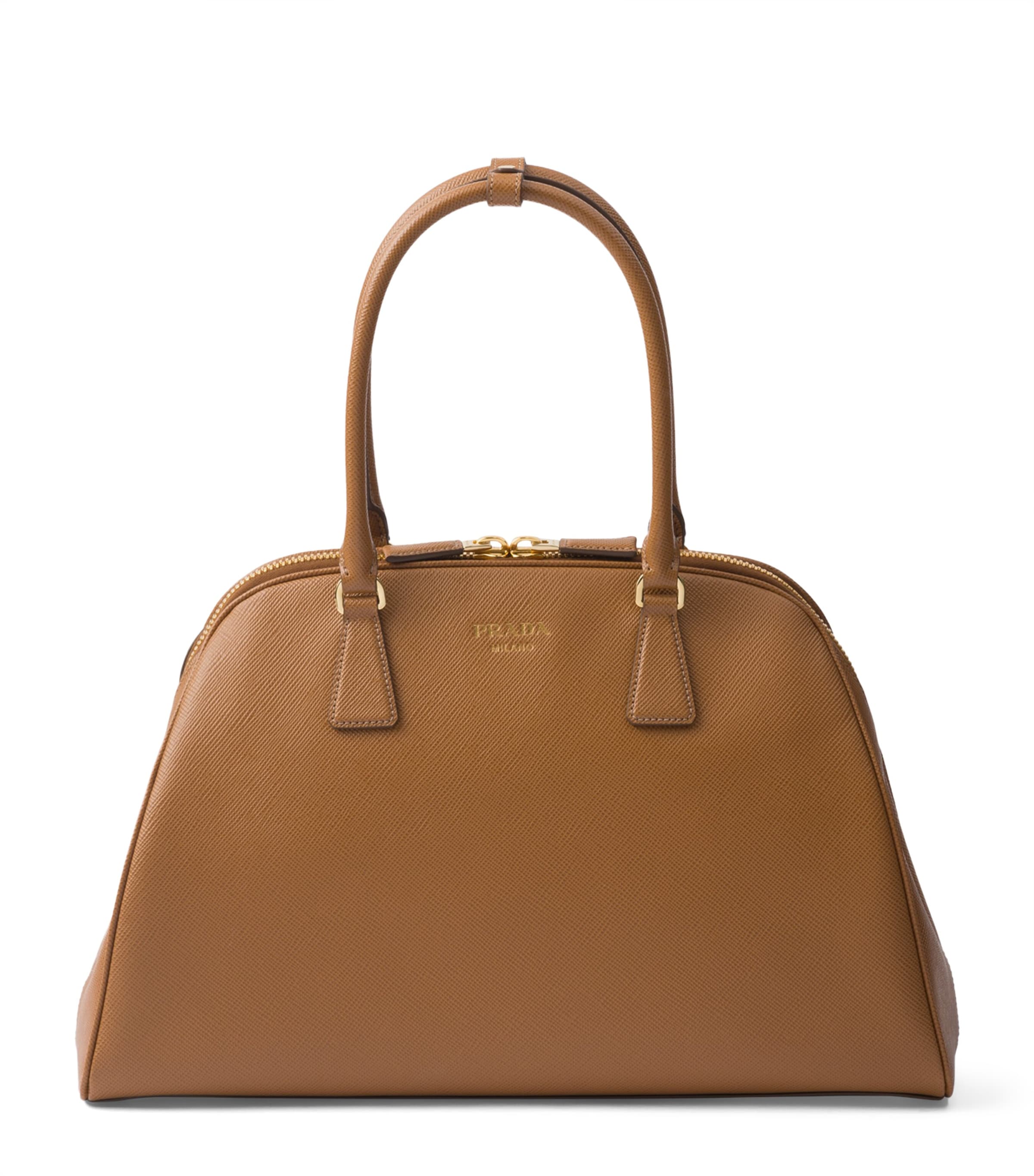 Prada Large Saffiano Leather Tote Bag Image 1