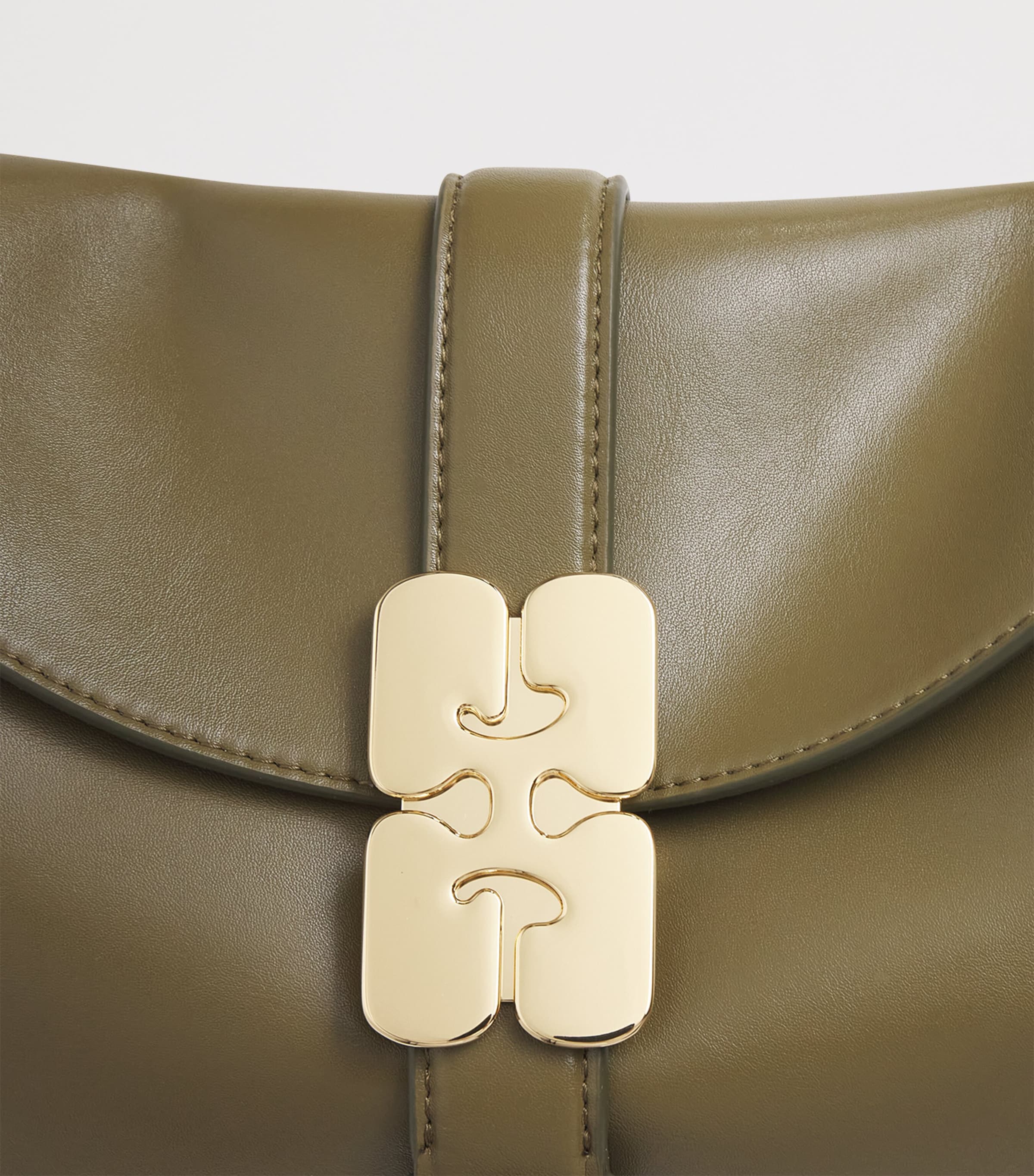 GANNI B-Kat Shoulder Bag Military Olive Image 6