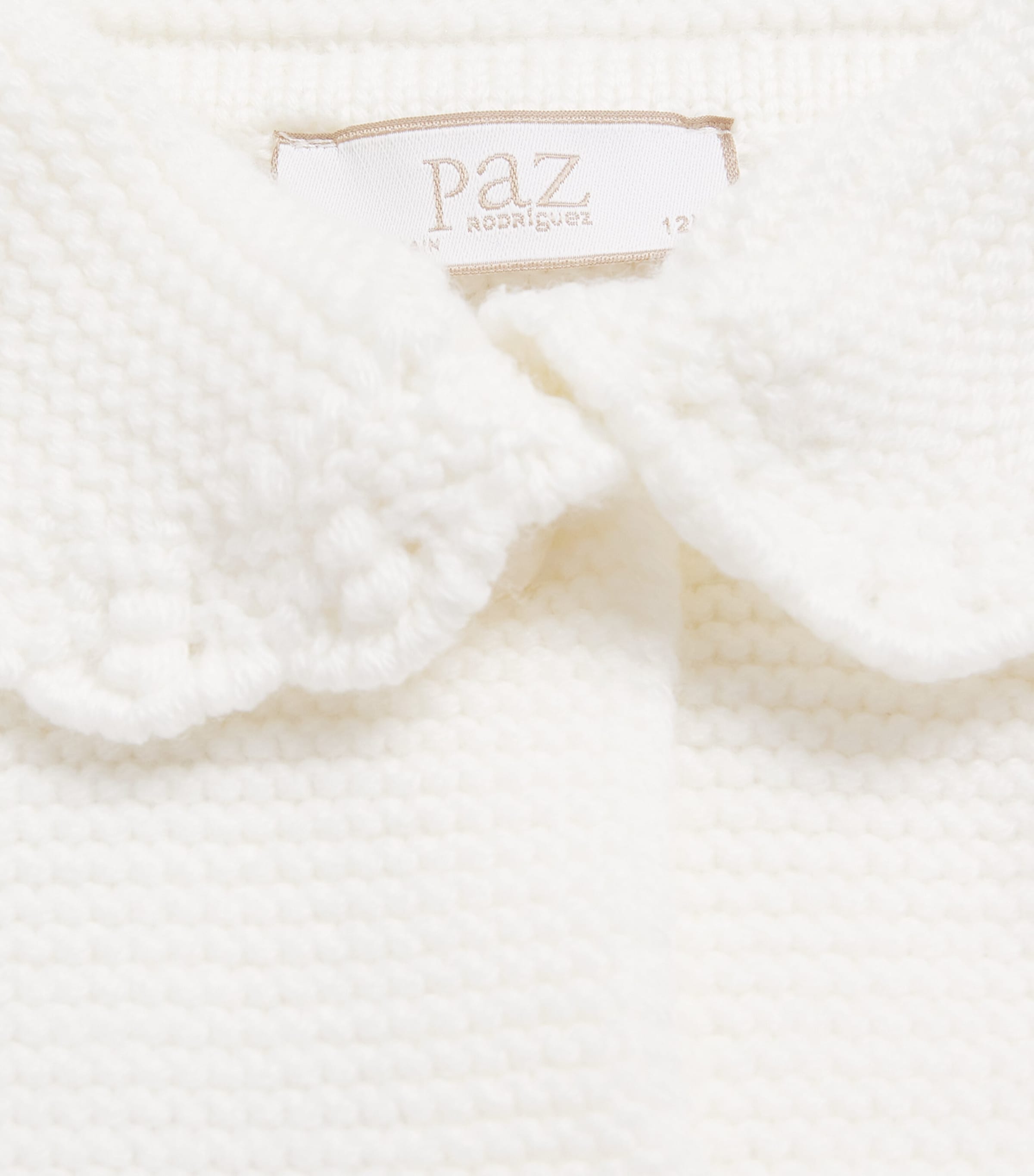 Paz Rodriguez Knitted Coat (1-36 Months) Cream Image 3