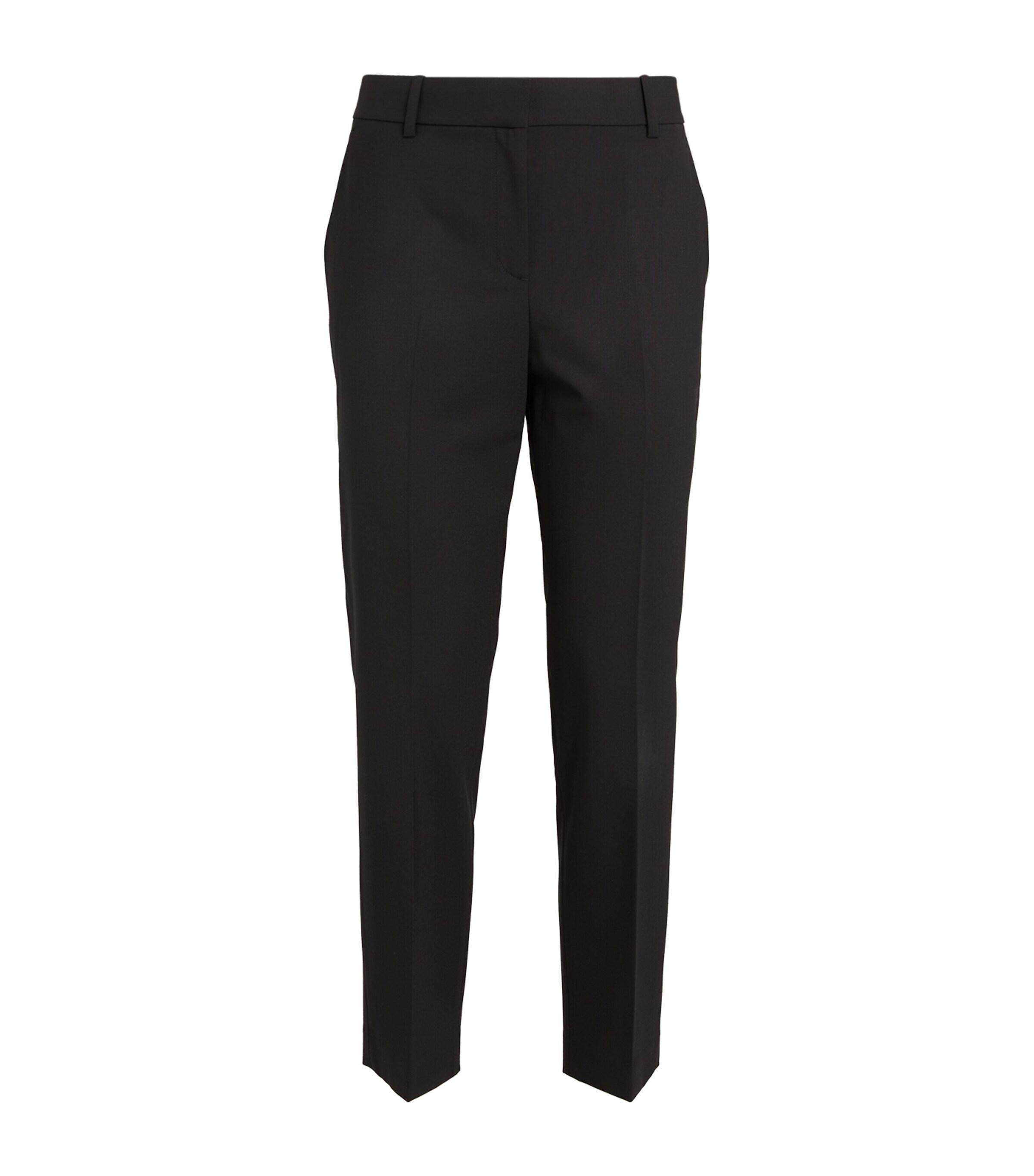 Good Wool Cropped Treeca Trousers BLACK 001 Image 7