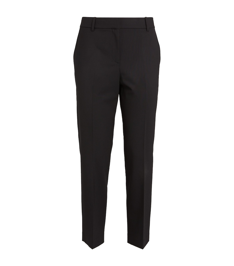 Good Wool Cropped Treeca Trousers BLACK 001 Image 7