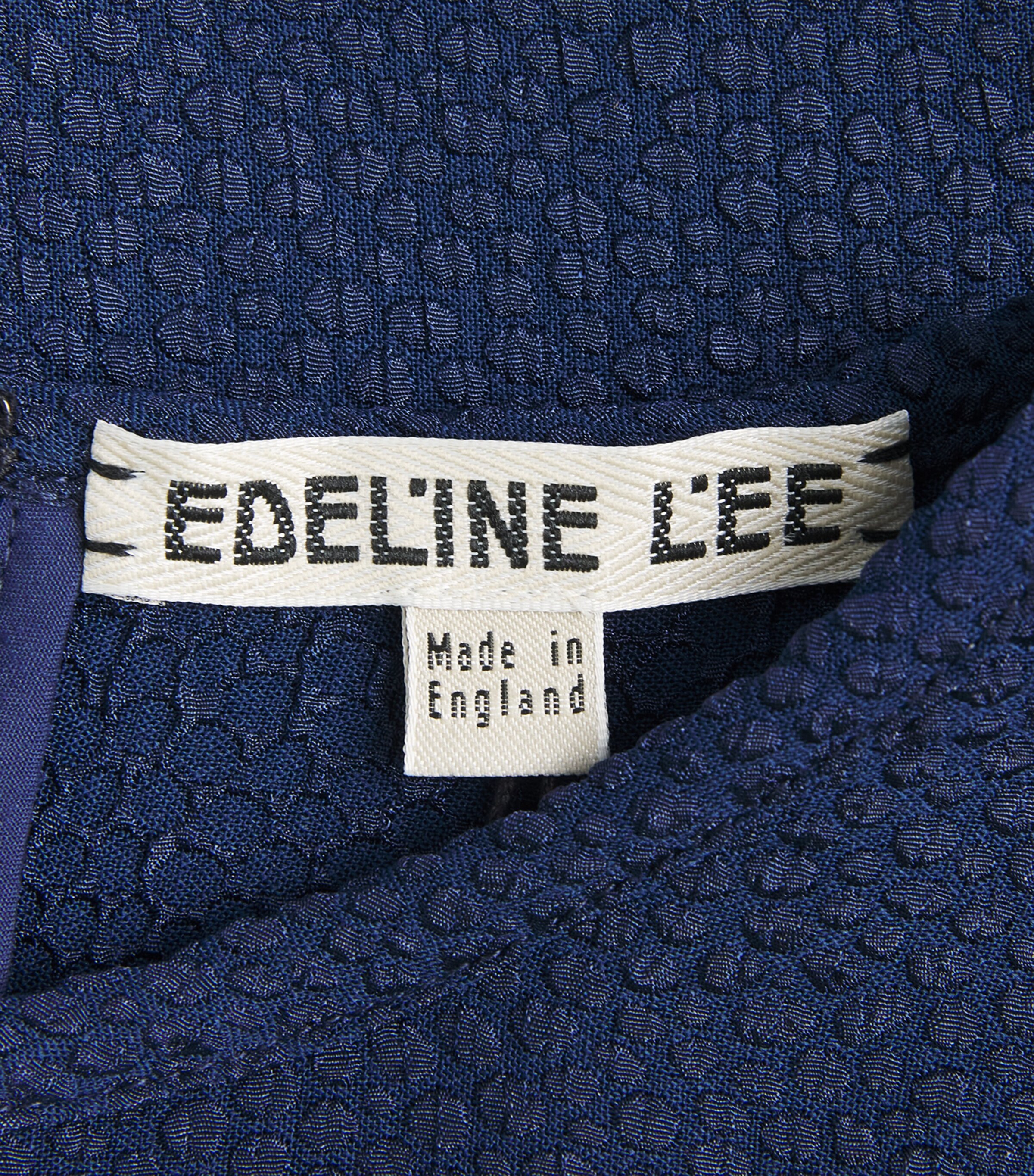 Edeline Lee Womens Jacquard Long-Sleeve Top Nav/navy Image 6