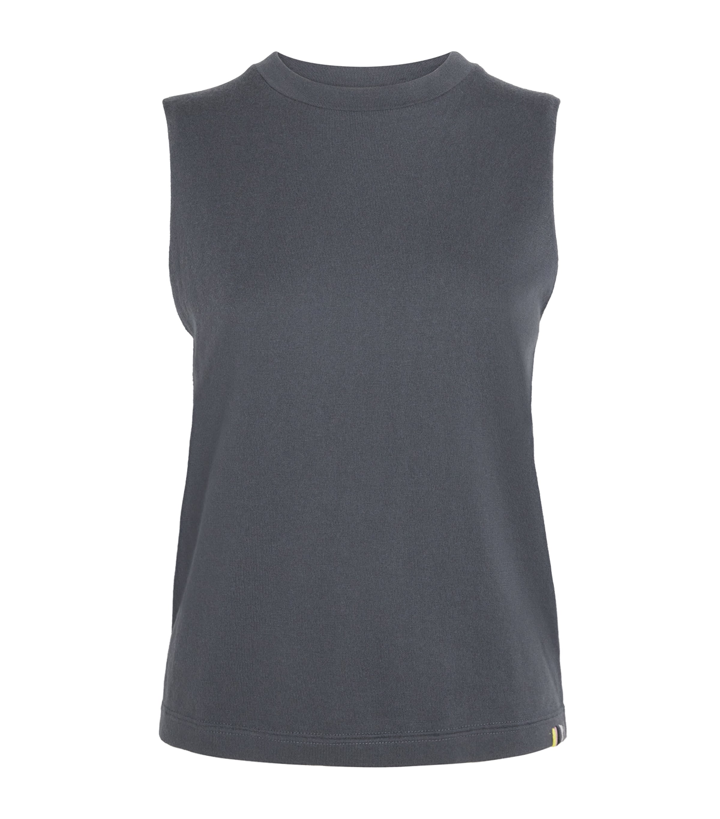 Extreme Cashmere Cotton-cashmere No.421 Player Sweater Vest In Gray
