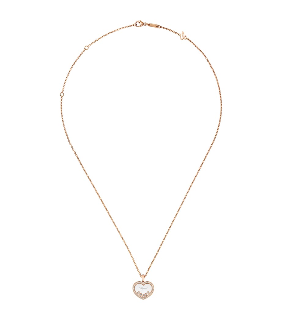Rose Gold and Diamond Happy Diamonds Icons Pendant Necklace 18K ROSE GOLD Image 1