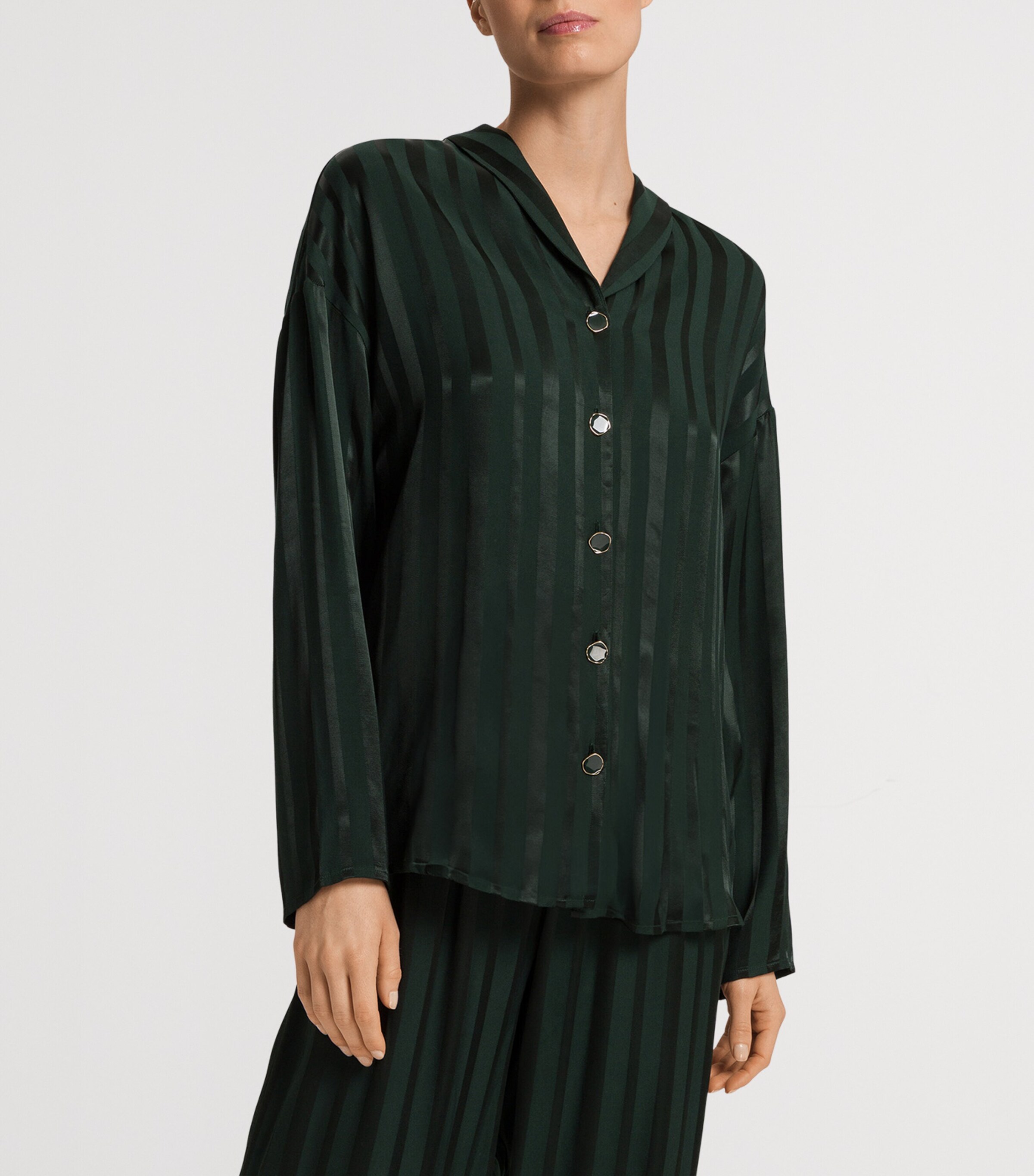 Hanro Stripe Indra Pyjama Shirt | Women Clothing | Nightwear | Pyjamas | Designers | Hanro Hanro Stripe Indra Pyjama Shirt | Women Clothing | Nightwear | Pyjamas | Designers | Hanro