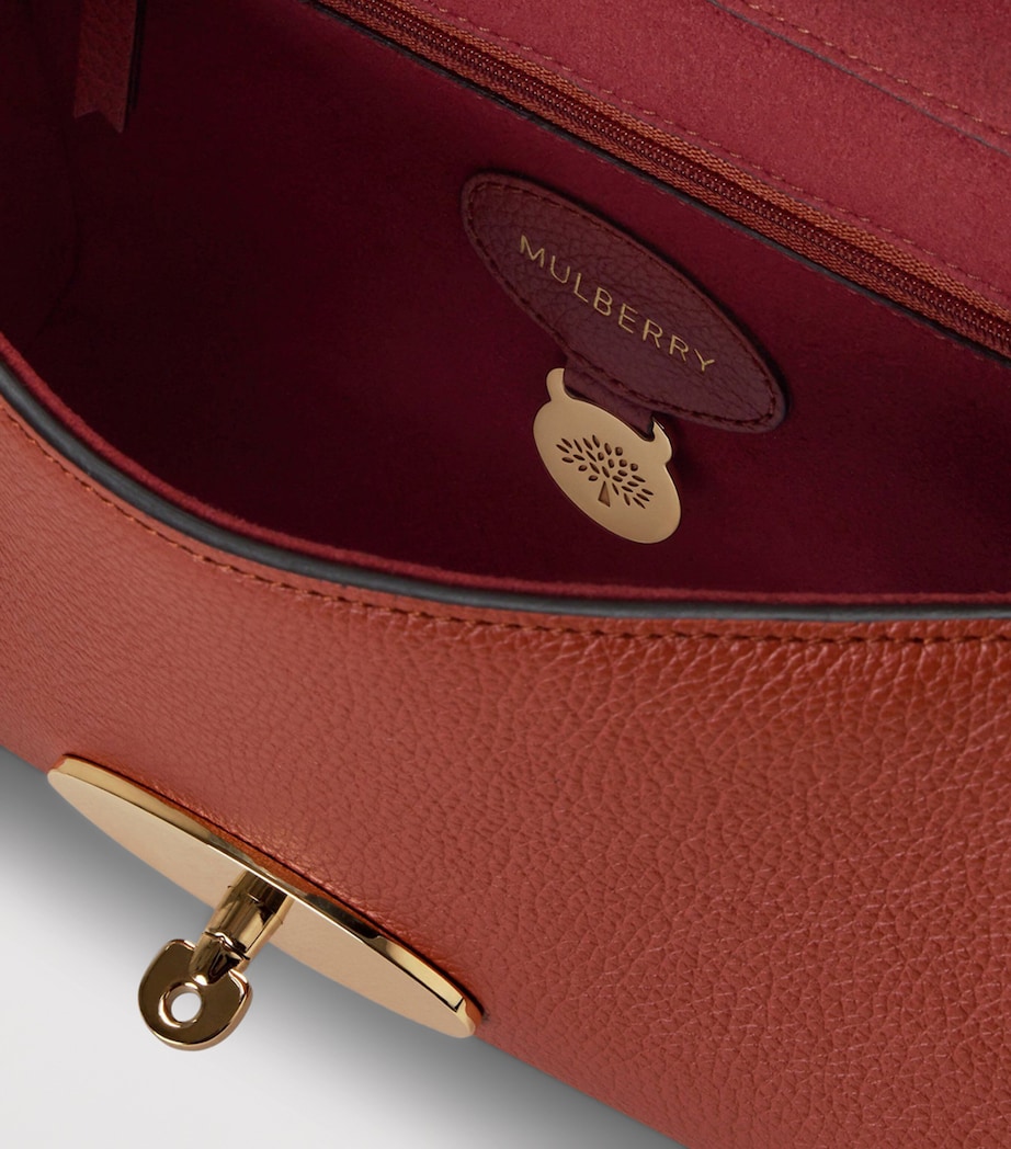 Leather Lily Shoulder Bag RUST Image 4