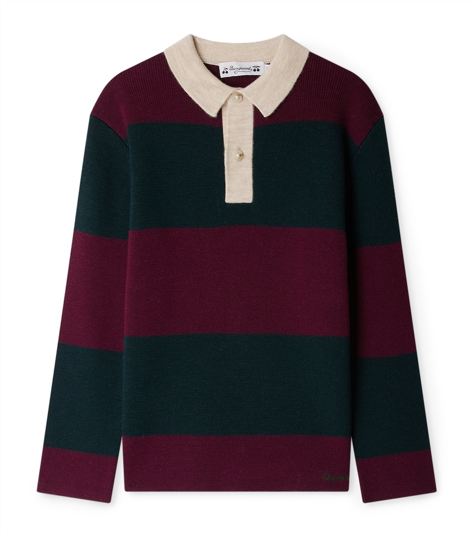 Wool Sweater (4-8 Years) RA BORDEAUX Image 1