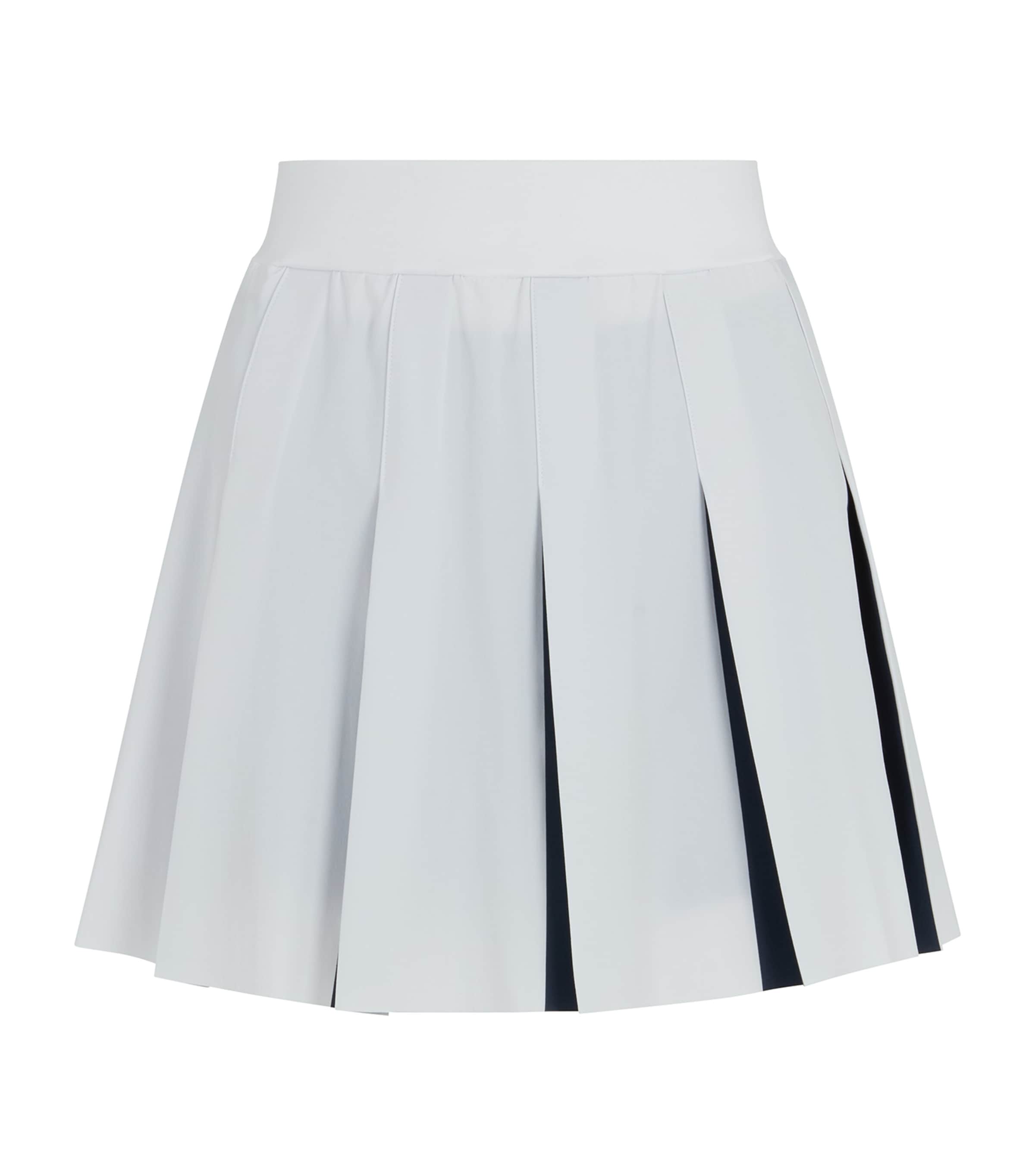 Varley Bronte Pleated Two-in-one Skirt In Blue