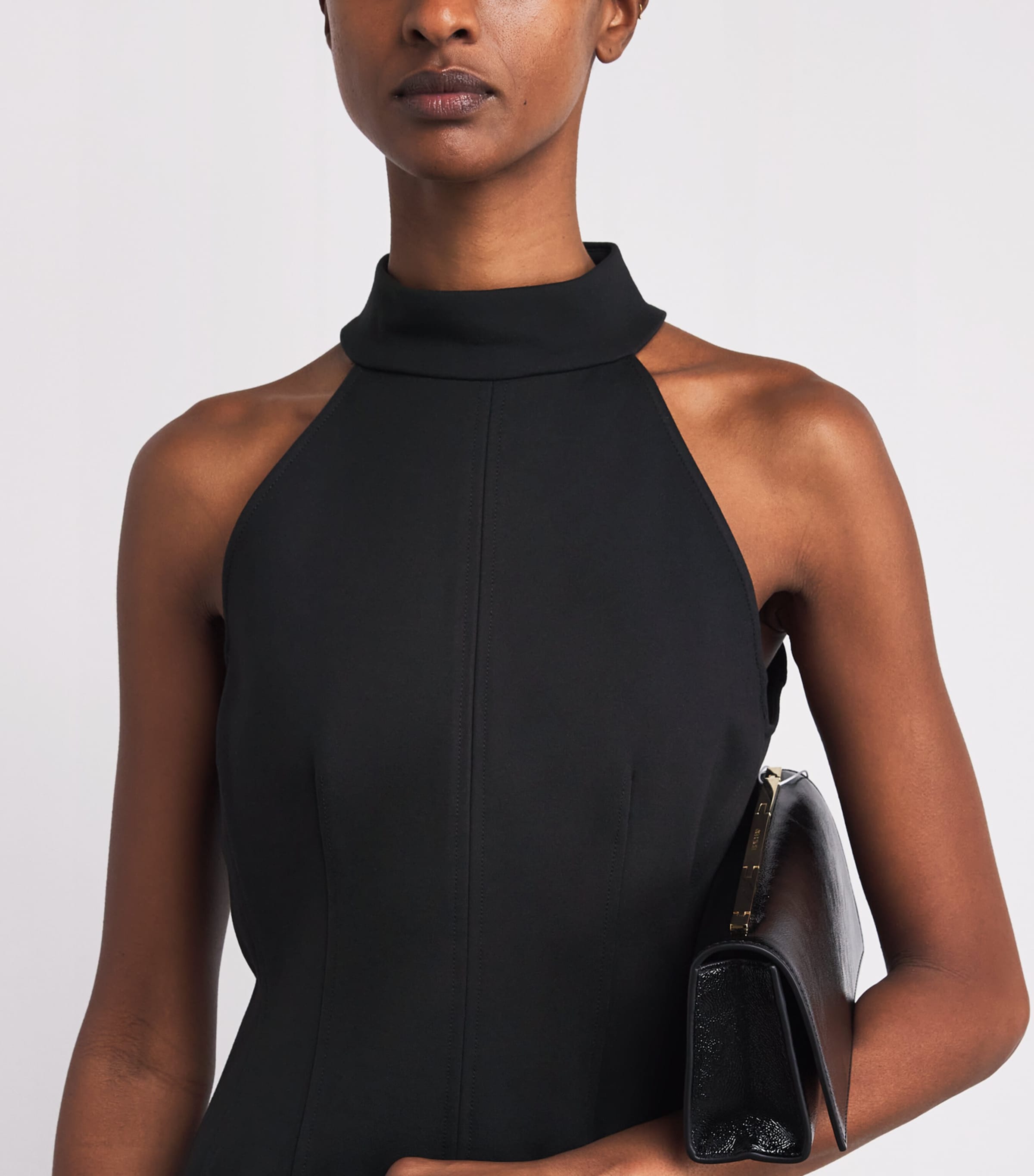 Halterneck Johanne Top B0002 BLACK Image 6