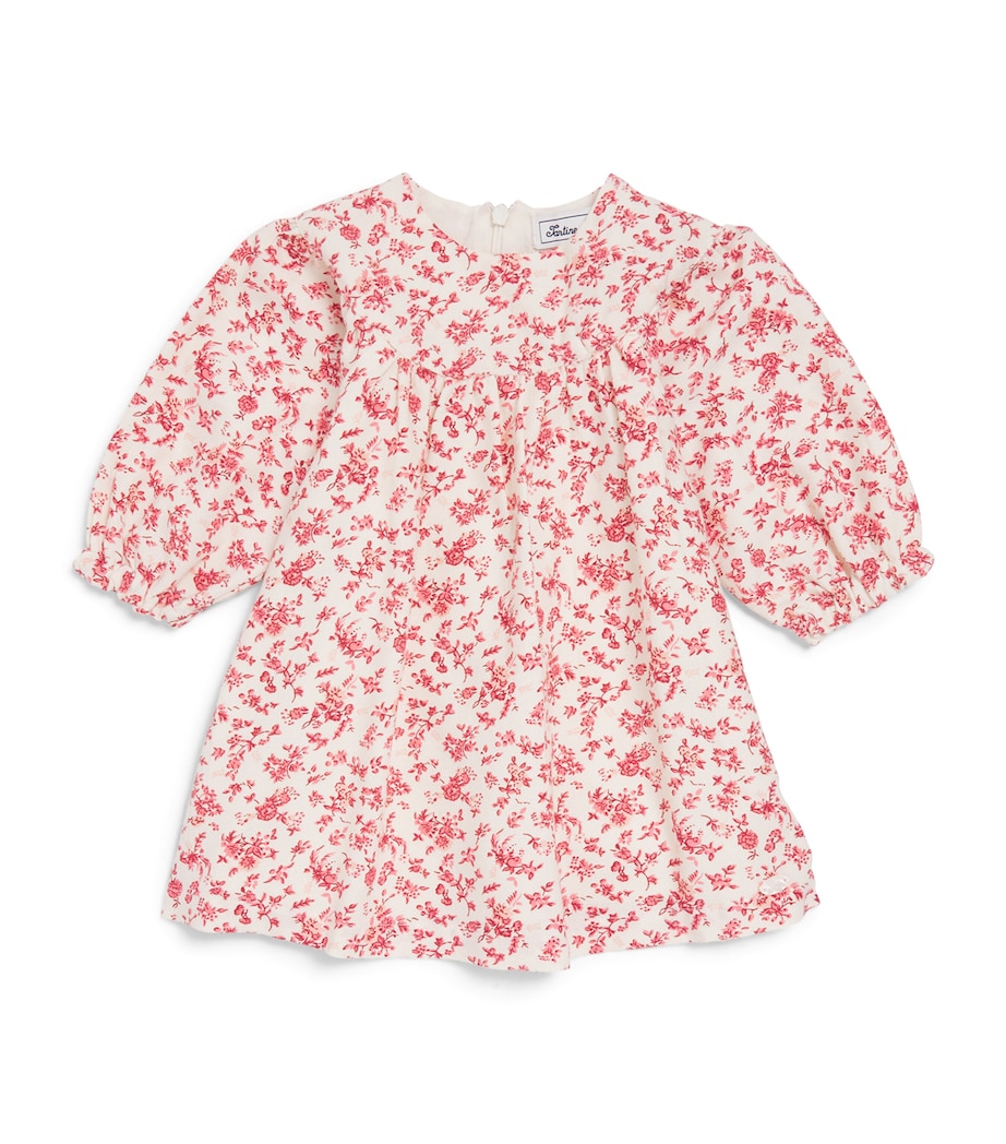 Tartine et Chocolat Cotton Floral Dress (3 Months-4 Years) Nacre Image 1