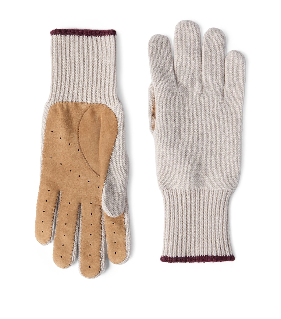 Cashmere Suede-Insert Gloves CMZ76 Image 1