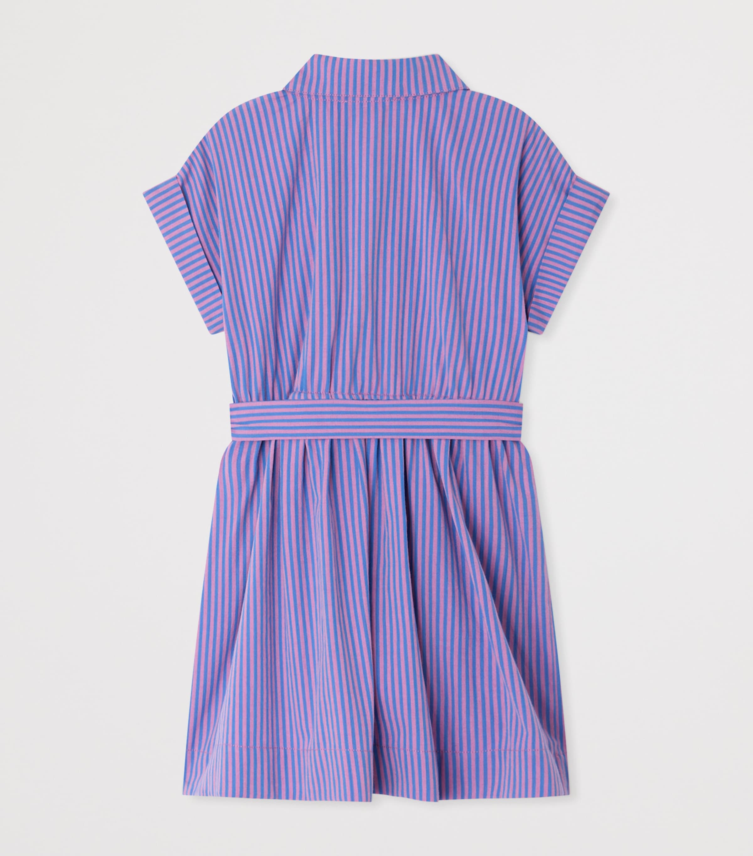 Bonpoint Cotton Gisèle Dress (4-8 Years) Rayures Violet Image 2
