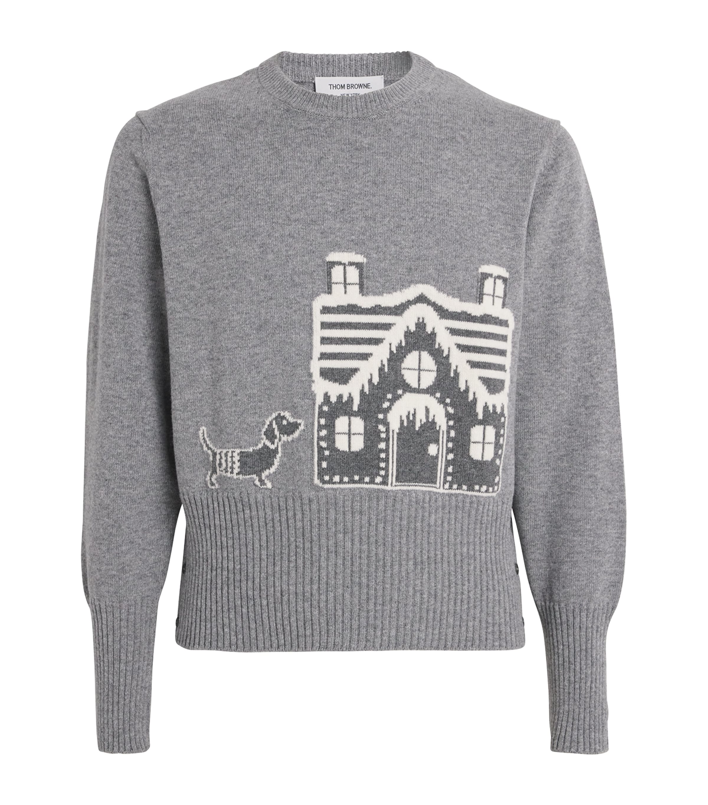 THOM BROWNE WOOL HOLIDAY SCENERY SWEATER