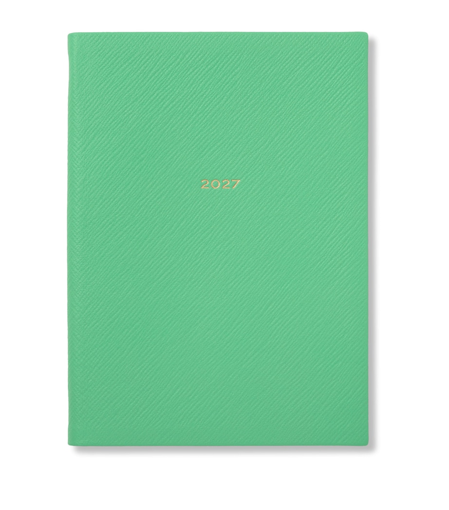 Smythson Leather Soho Weekly Diary 2027 Shamrock Image 1