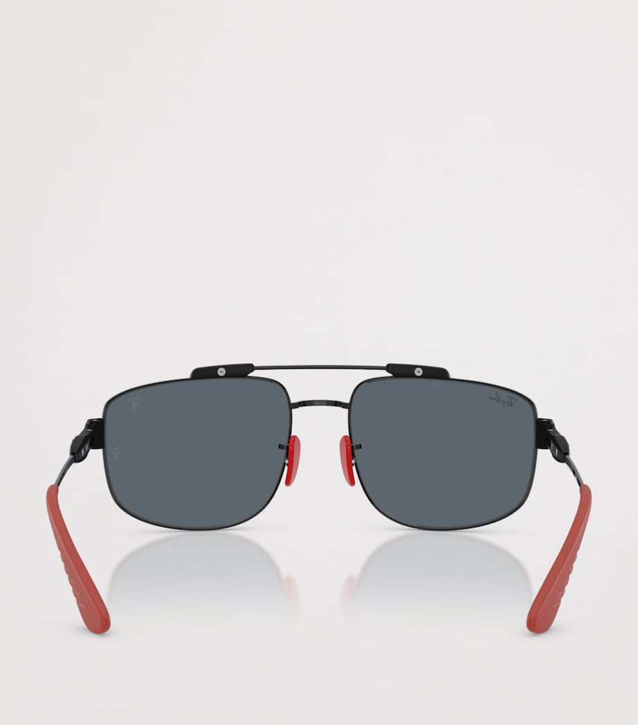 Ray-Ban Scuderia Ferrari Collection Square Sunglasses Black Image 4