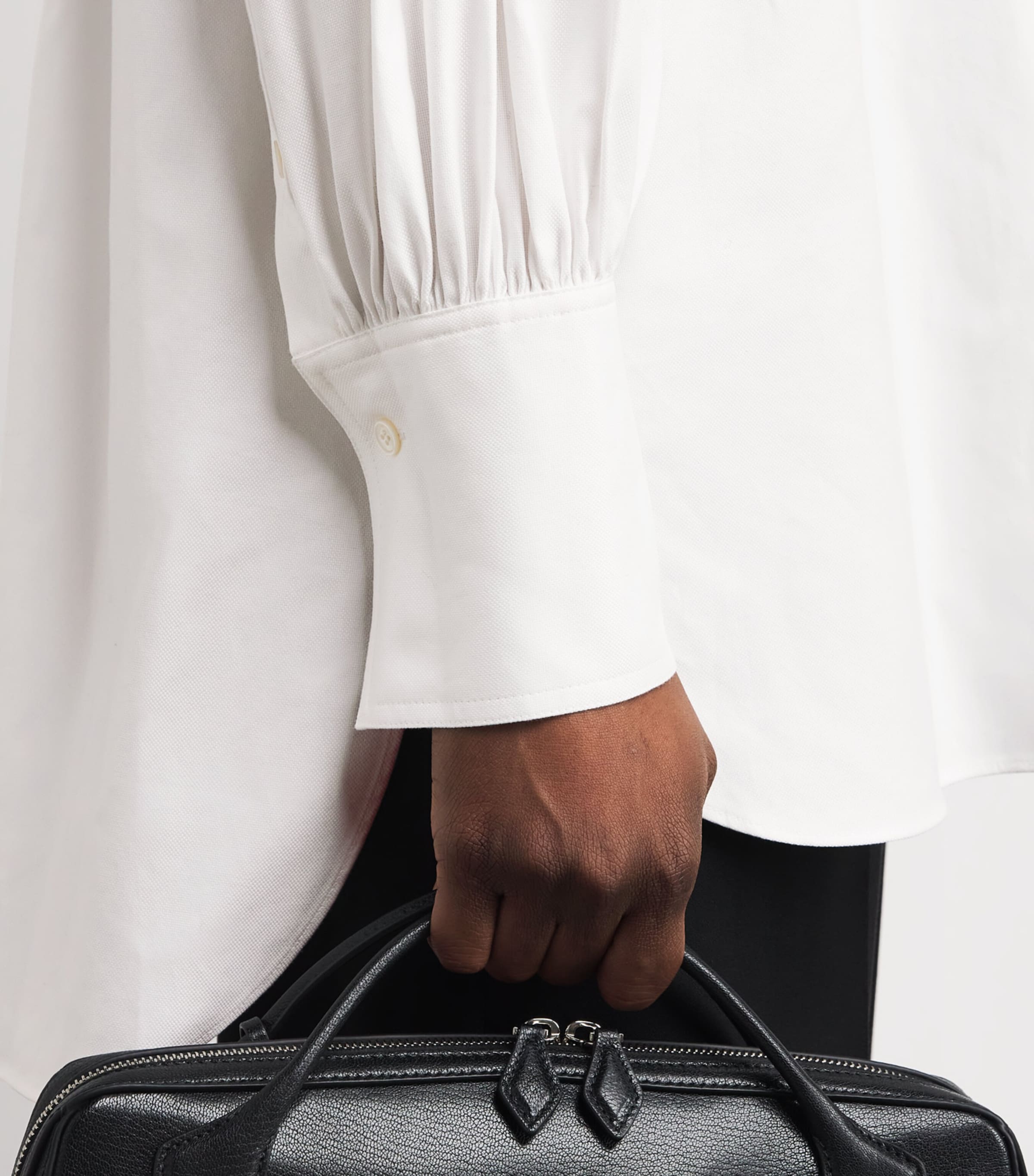 Cotton Ferrus Tuxedo Shirt WHITE Image 6