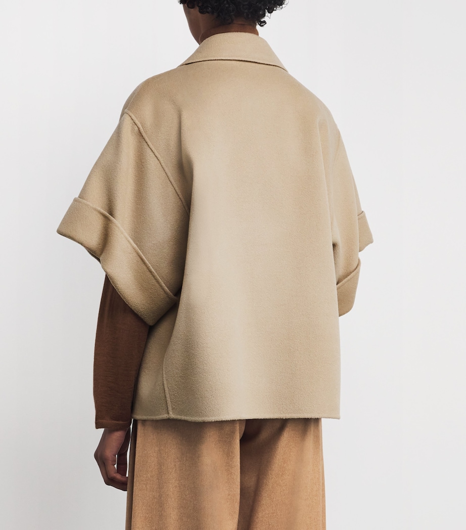Virgin Wool Short Coat BEIGE Image 4