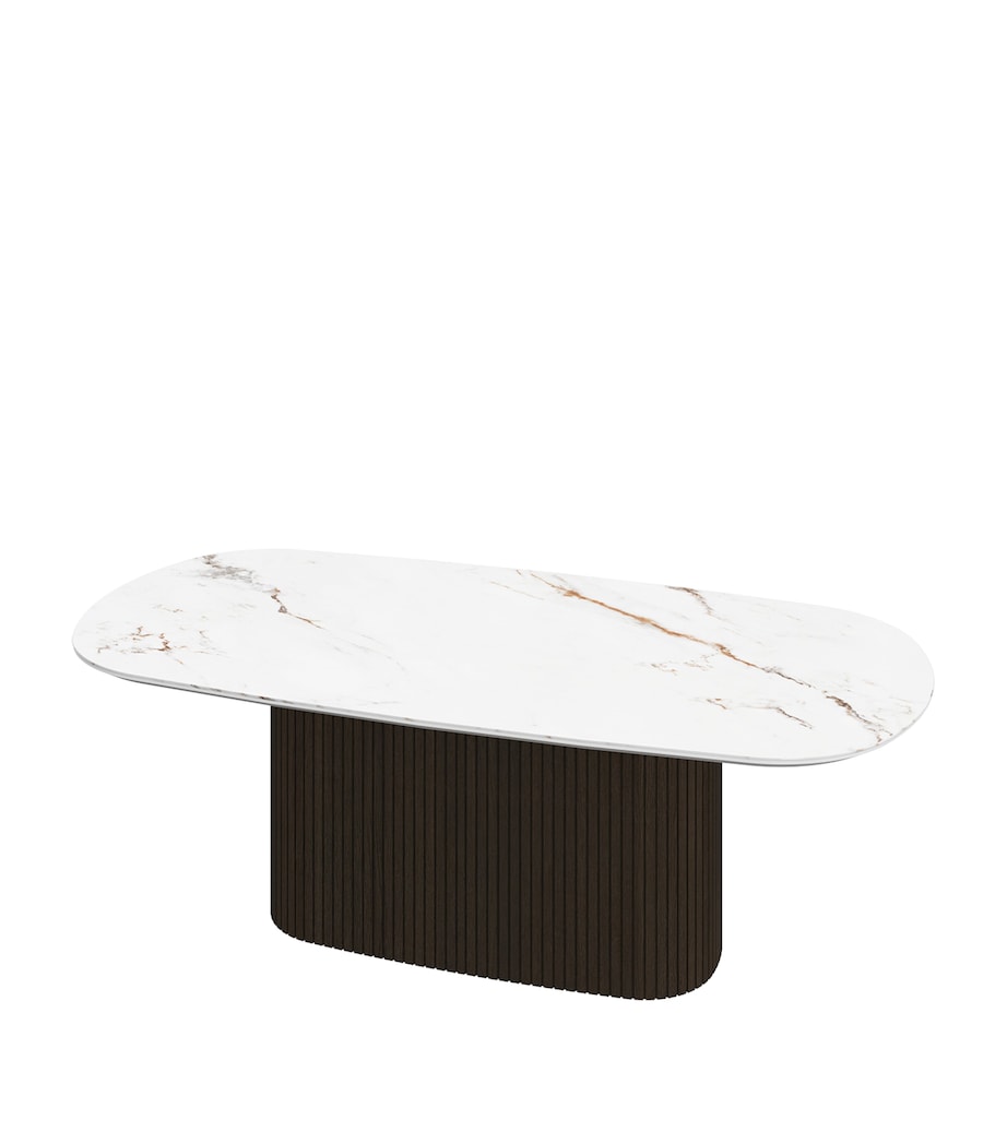 BoConcept Ceramic Santiago Coffee Table White / Dark Oak Image 2