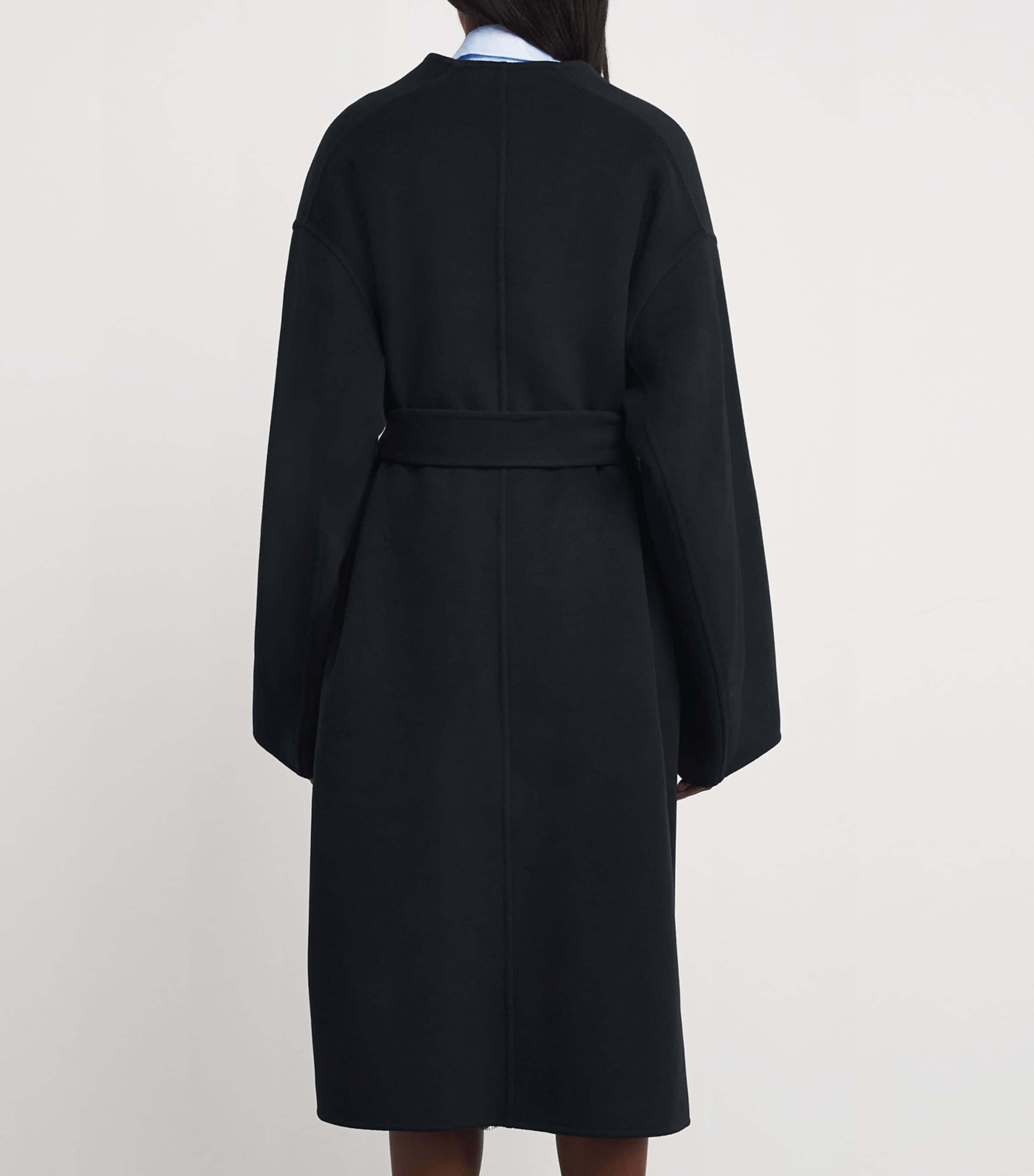 Wool-Cashmere Wrap Coat MIDNIGHT Image 4