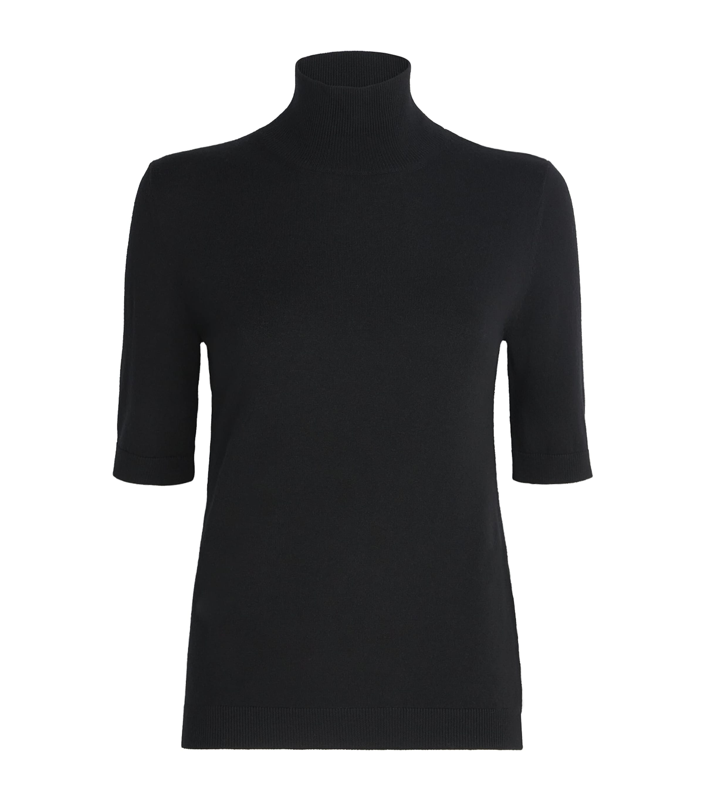 Virgin Wool Rollneck Sweater BLACK Image 1