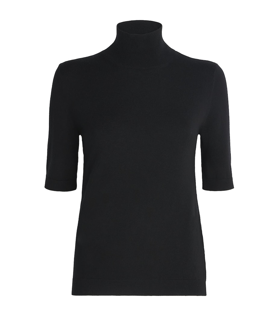 Virgin Wool Rollneck Sweater BLACK Image 1