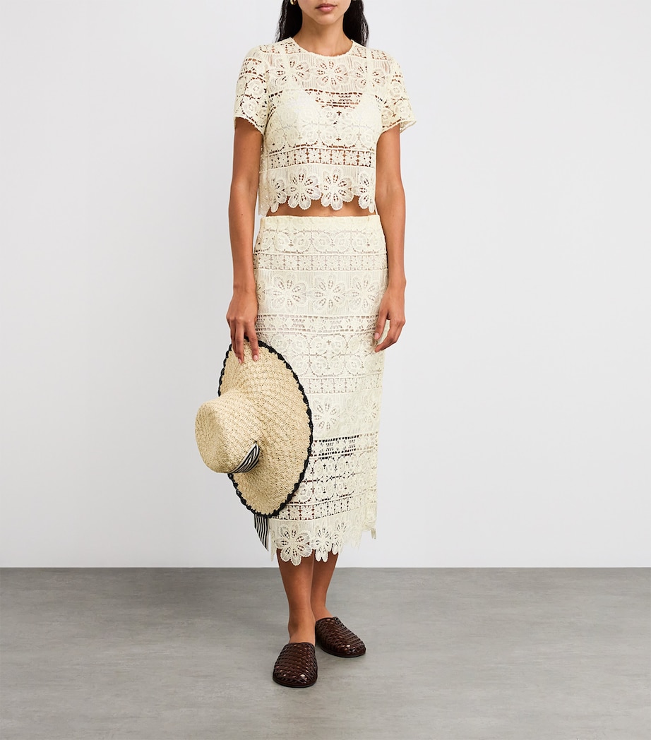 Crochet Midi Pencil Skirt YE01 CAPER Image 2
