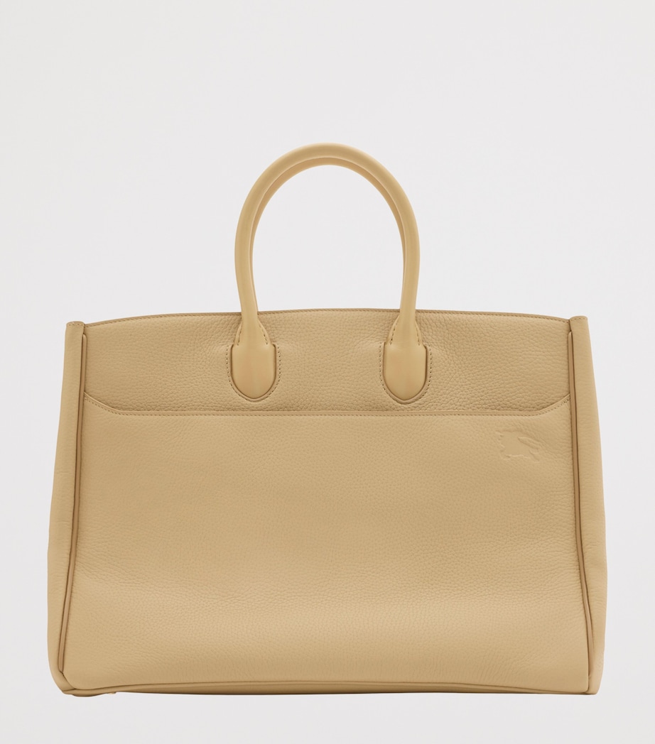 Leather Medium Rocking Horse Tote Bag SAND Image 5