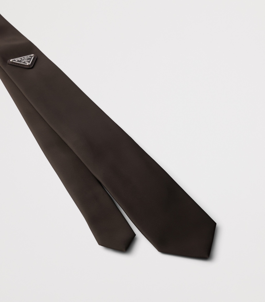 Prada Re–Nylon Tie Brown Image 3